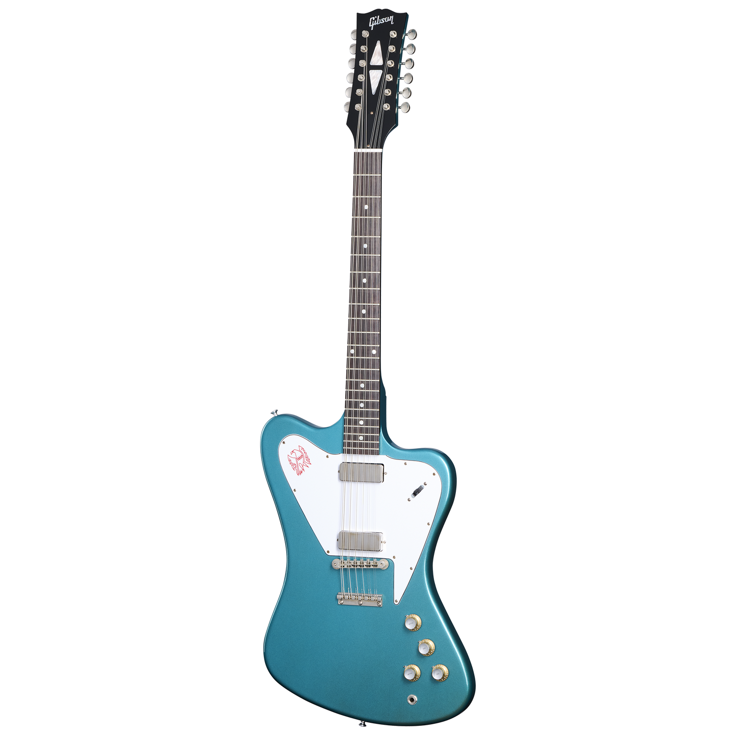 Gibson Custom 1965 Non-Reverse Firebird V 12-String Reissue, Aqua Mist VOS