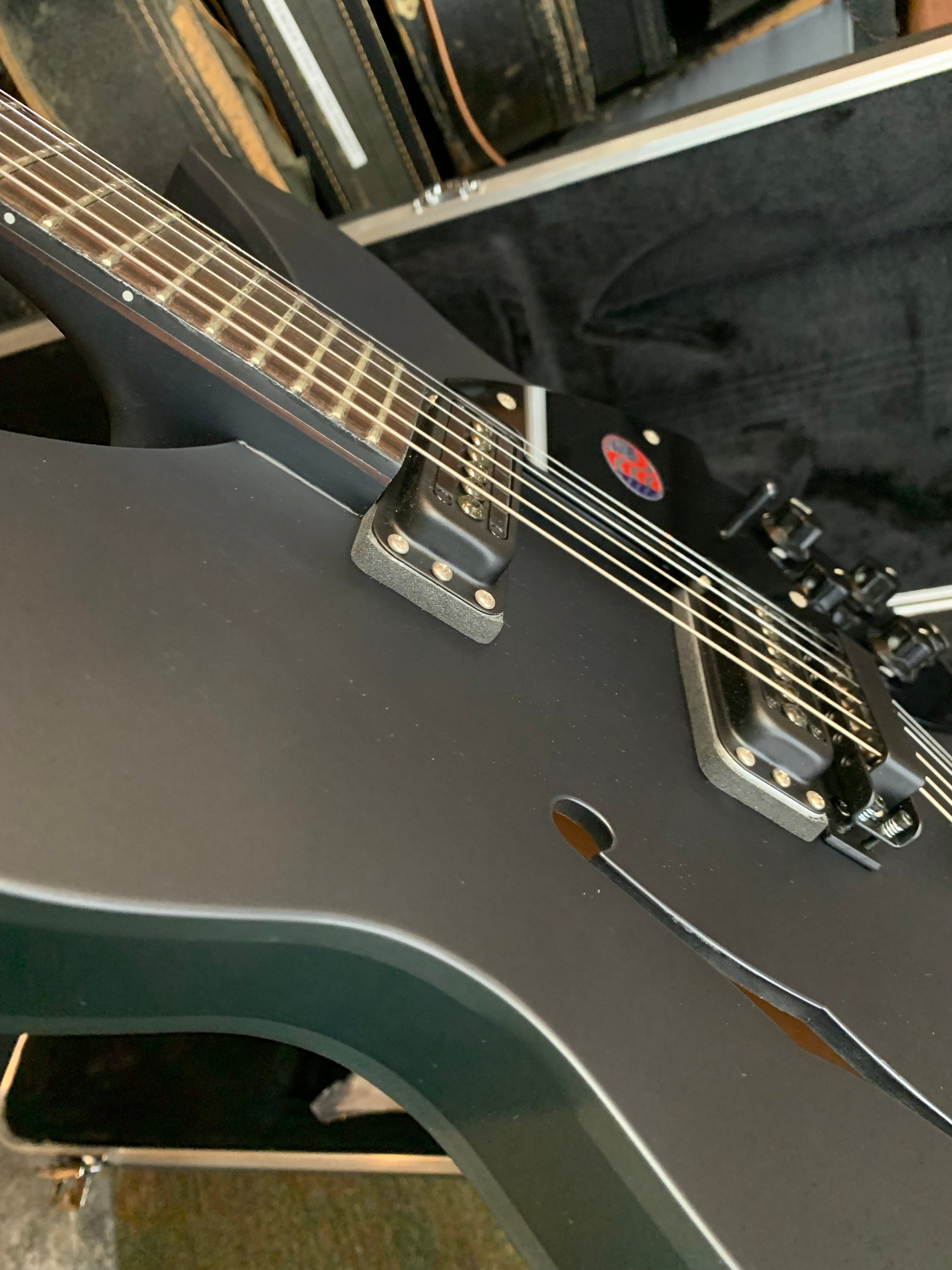 2017 Rickenbacker 360 SPC FB WB - Flat Black Limited Run Double Bound F-hole