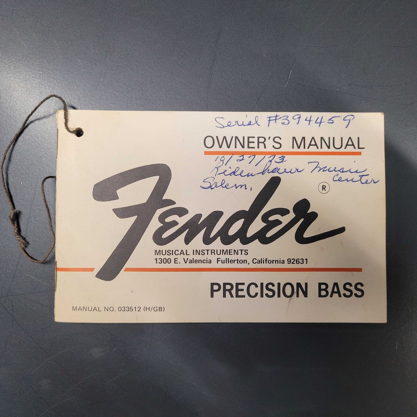 Fender Precision Bass 1973 - Sunburst (Vintage)