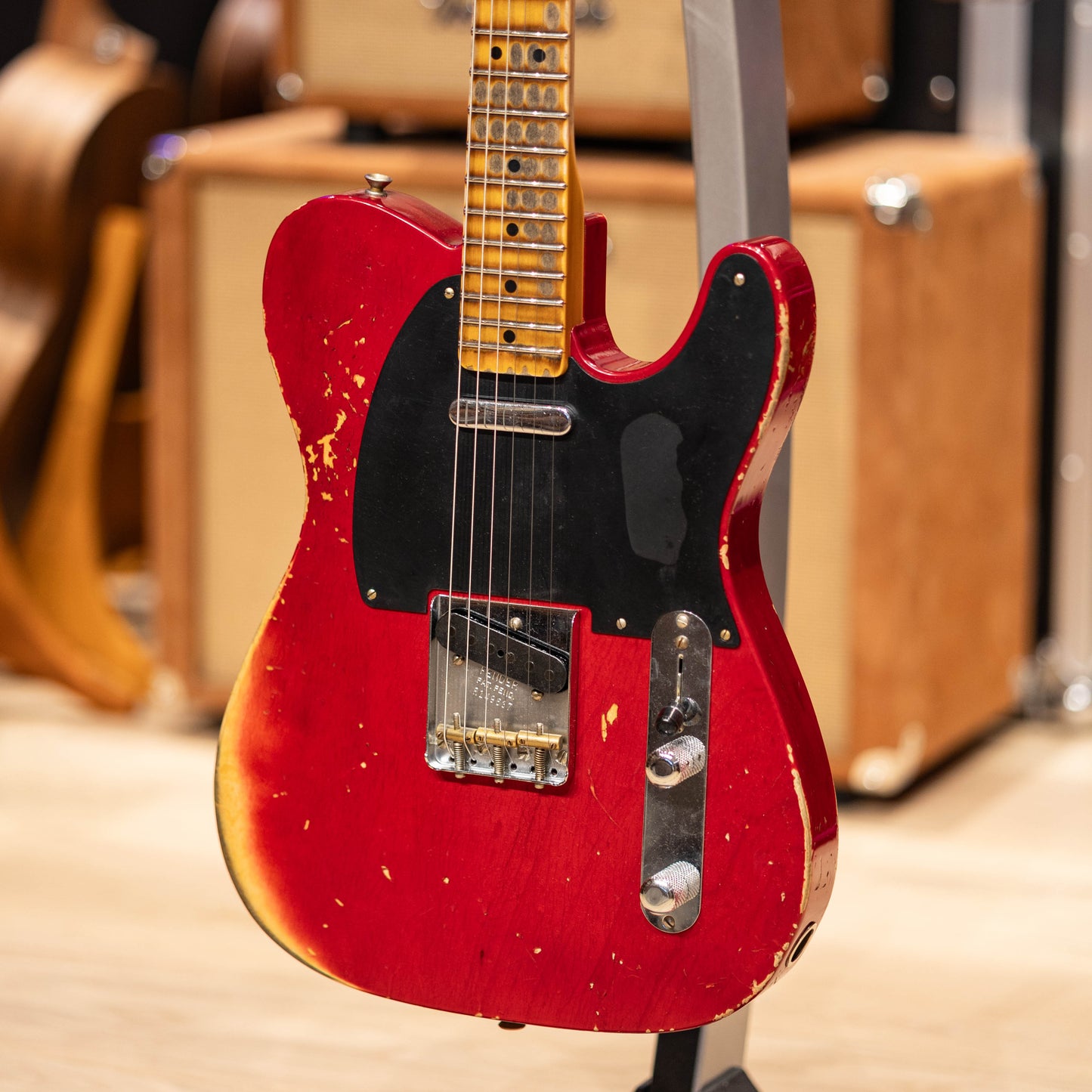 Fender Custom Shop 1951 NoCaster Heavy Relic- Crimson Transparent