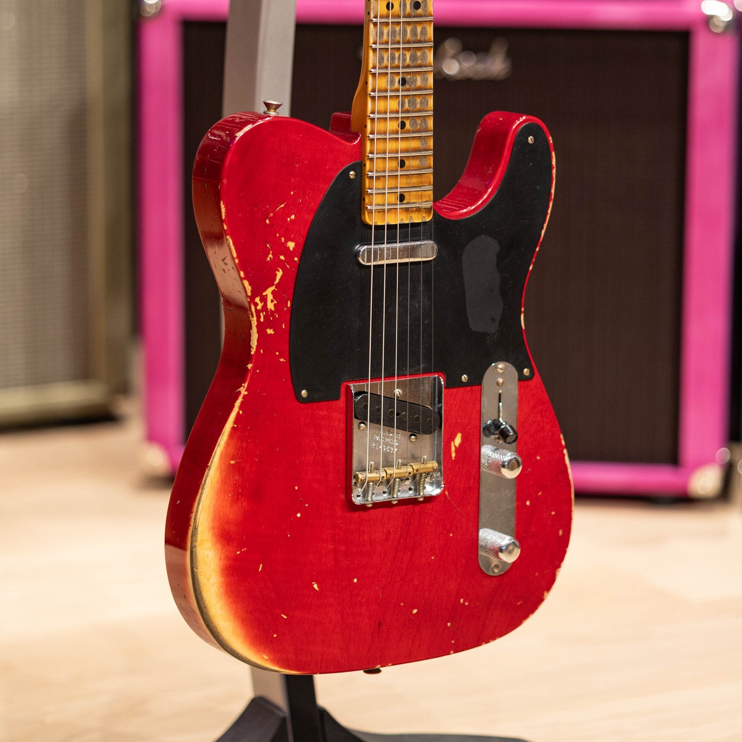 Fender Custom Shop 1951 NoCaster Heavy Relic- Crimson Transparent