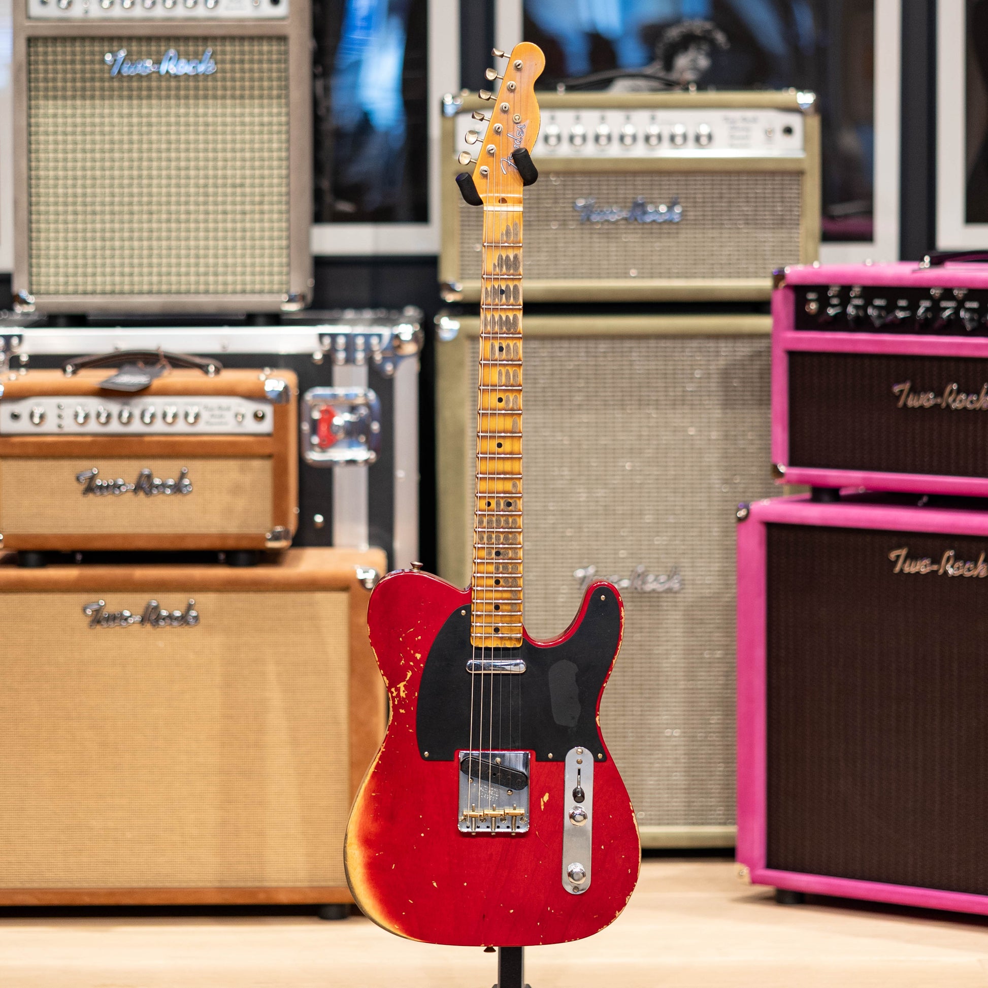 Fender Custom Shop 1951 NoCaster Heavy Relic- Crimson Transparent