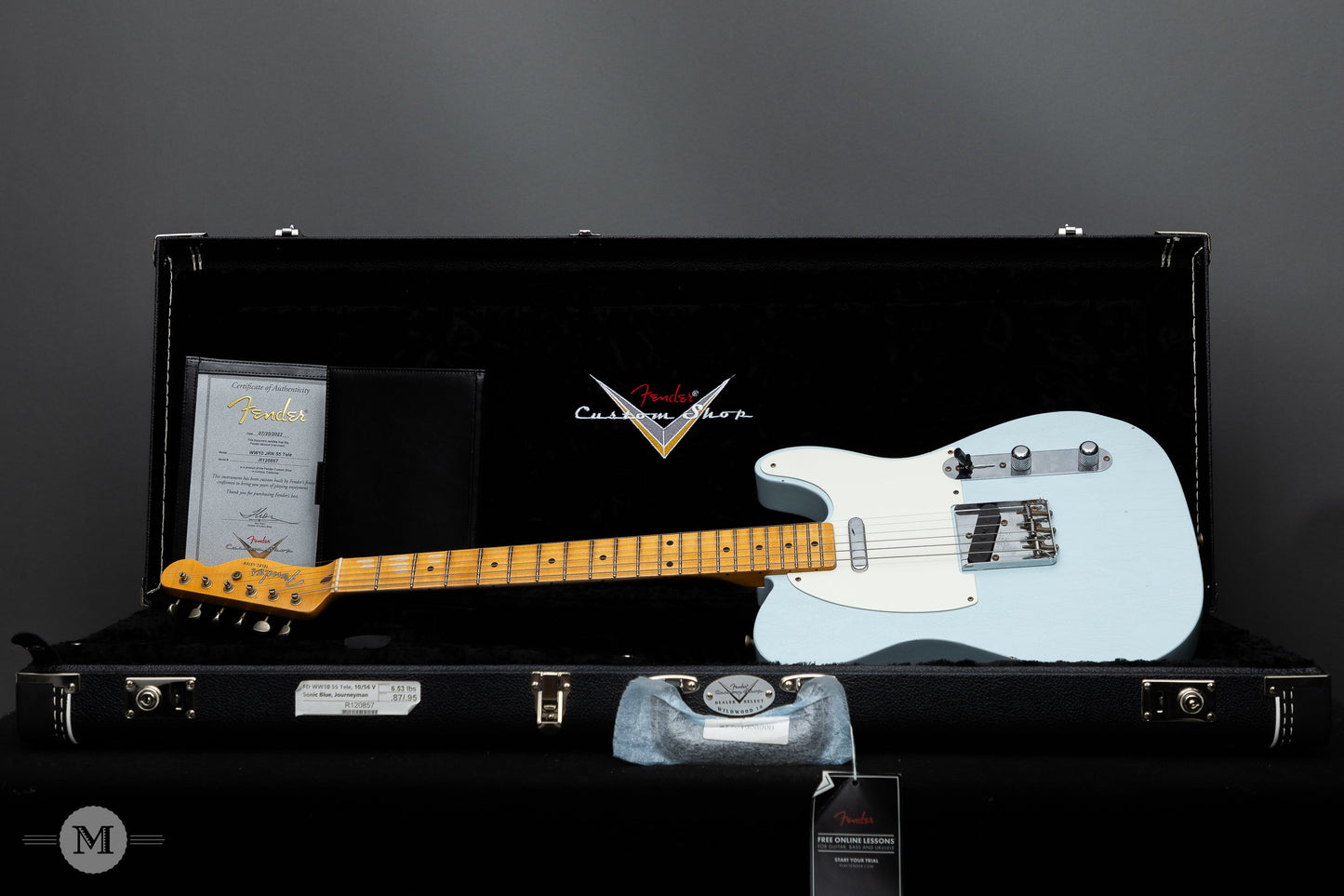 Fender Custom Shop - 2022 WW10 '55 Tele Journeyman relic - Sonic Blue - USED