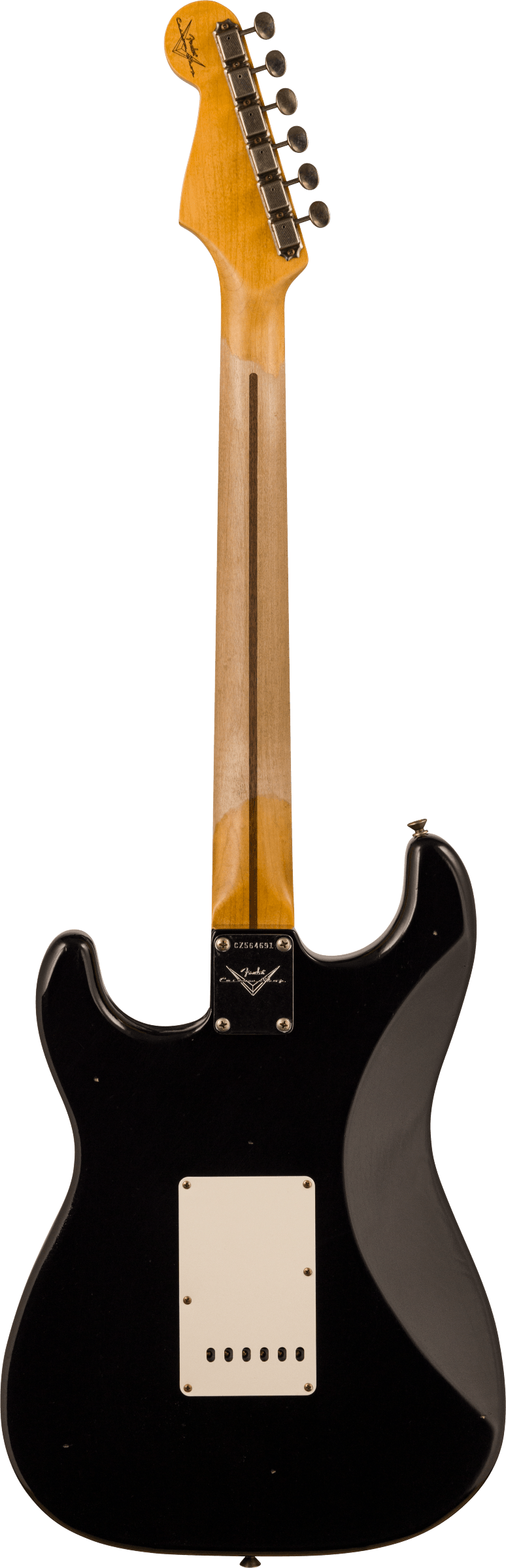 Fender Custom Shop 1956 Stratocaster Journeyman Relic Maple Neck Aged Black w/case CZ578247