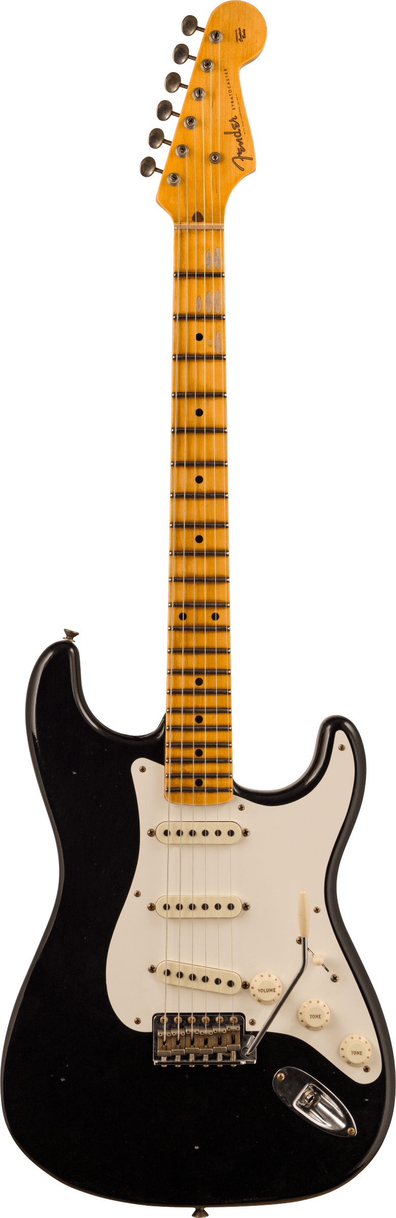 Fender Custom Shop 1956 Stratocaster Journeyman Relic Maple Neck Aged Black w/case CZ578247