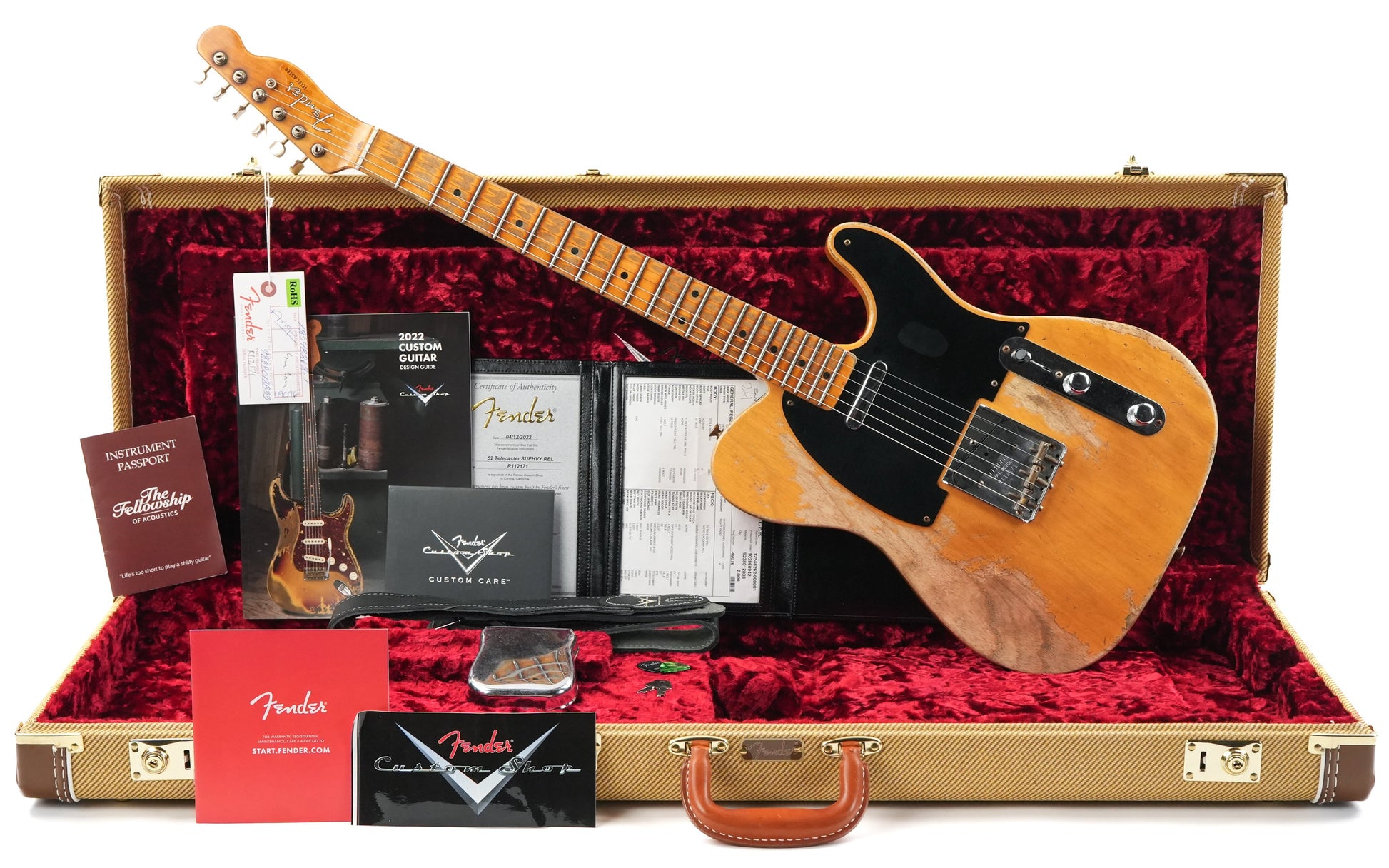 Fender Custom Shop 1952 Telecaster Heavy Aged Butterscotch Blonde 2022
