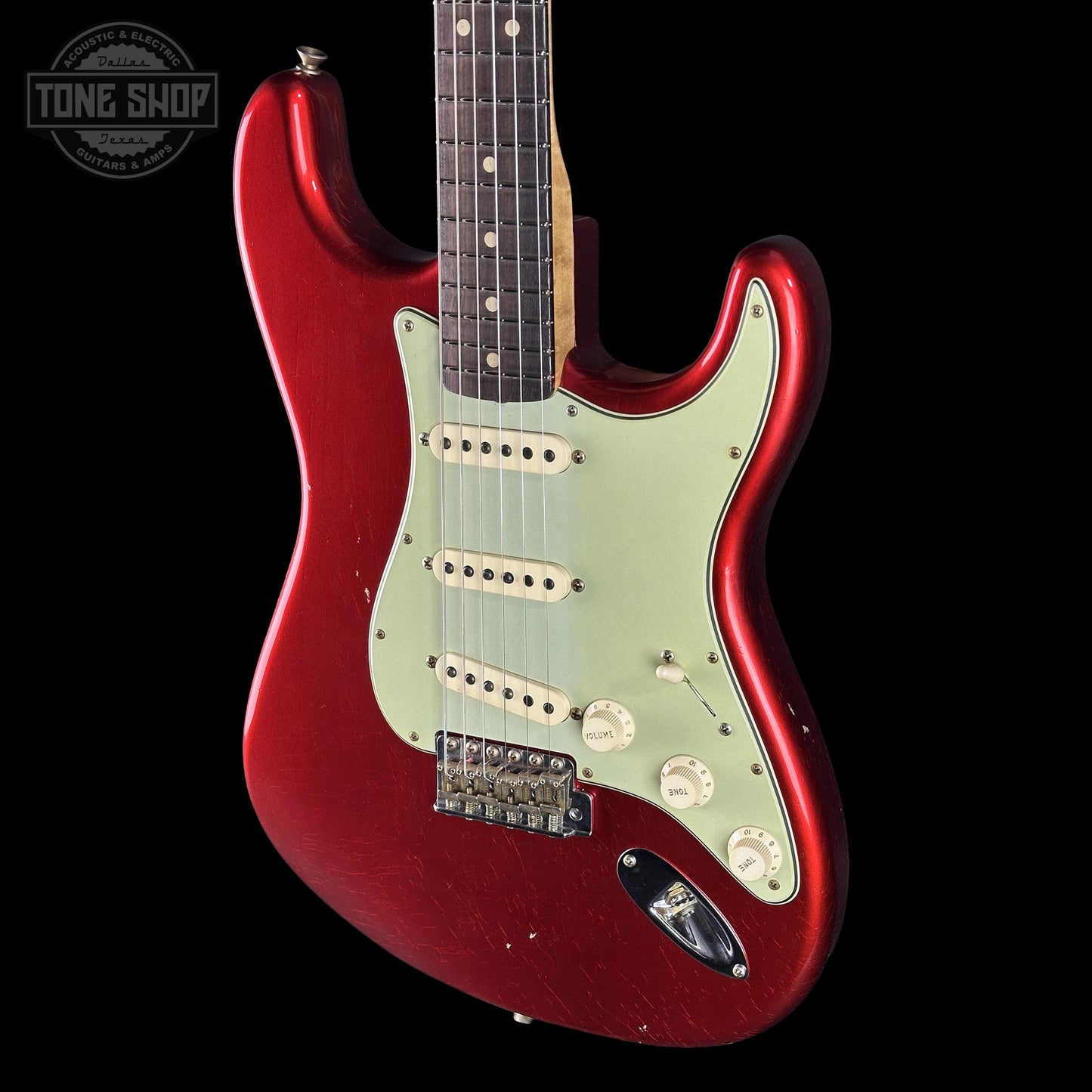 Fender Custom Shop 1963 Stratocaster Journeyman Relic Candy Apple Red AAA Maple Neck w/case
