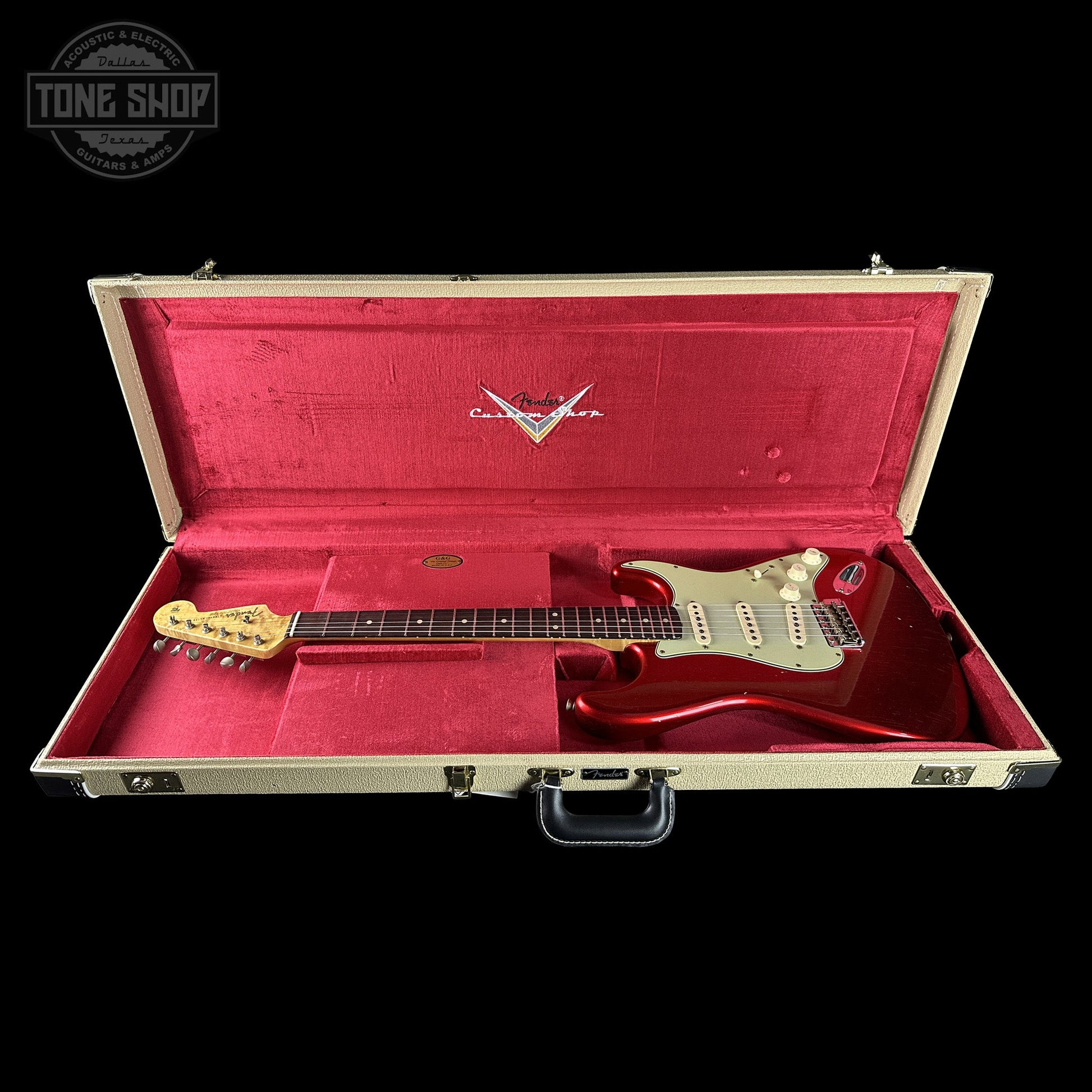 Fender Custom Shop 1963 Stratocaster Journeyman Relic Candy Apple Red AAA Maple Neck w/case