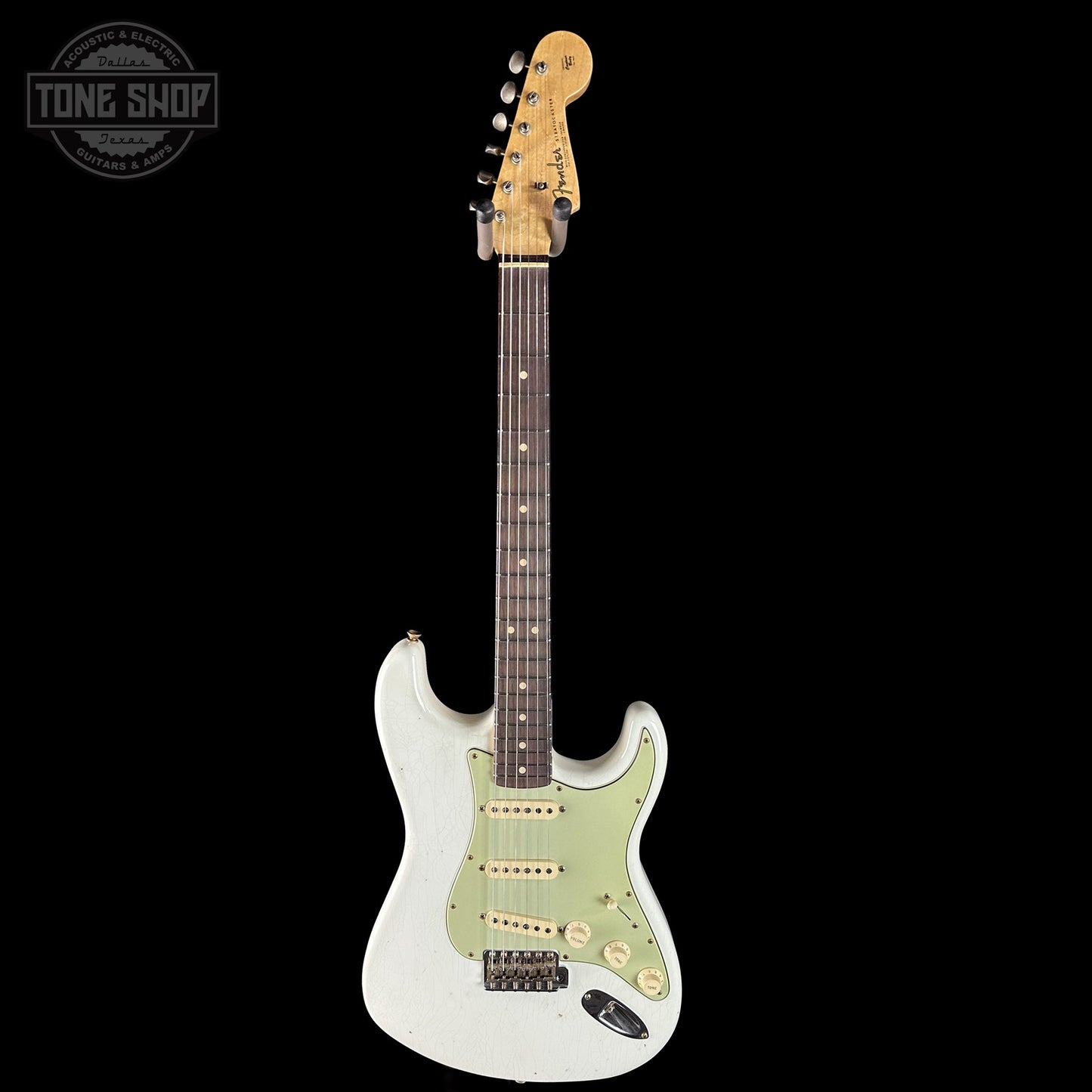 Fender Custom Shop 1963 Stratocaster Journeyman Relic Olympic White AAA Maple Neck w/case