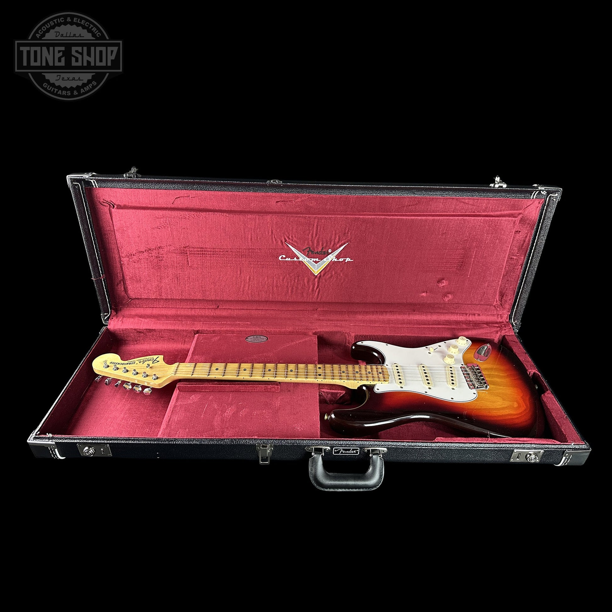 Fender Custom Shop 1969 Stratocaster Journeyman Relic Chocolate 3 Tone Sunburst w/case CZ588710