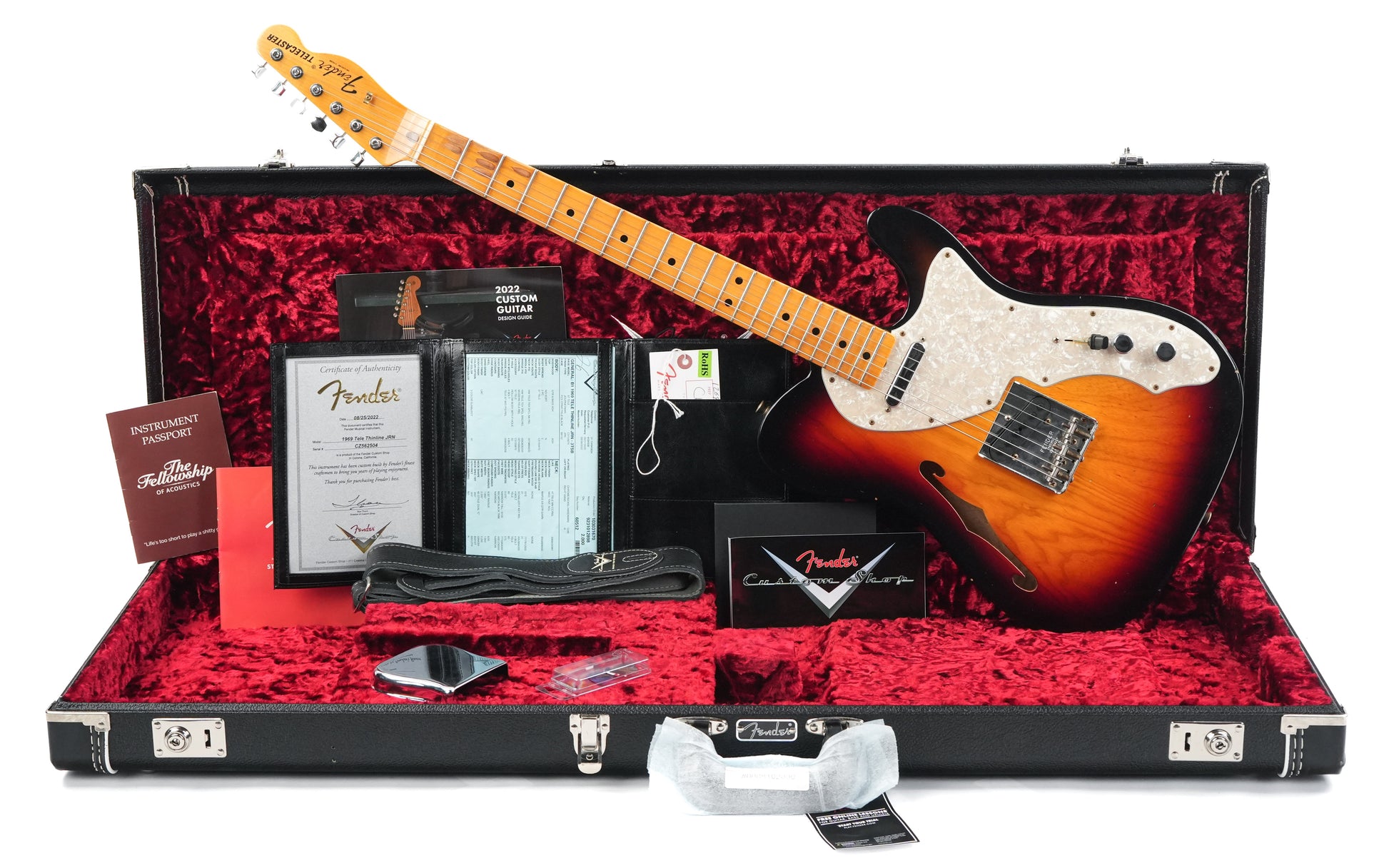 Fender Custom Shop 69 Telecaster Thinline Sunburst Relic 2022