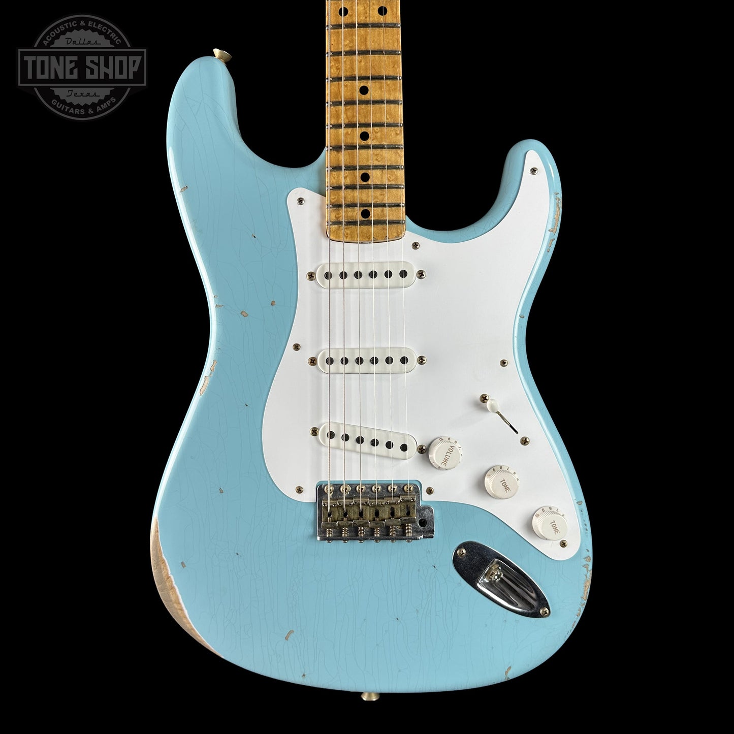 Fender Custom Shop 70th Anniversary 1954 Stratocaster Relic Daphne Blue w/case