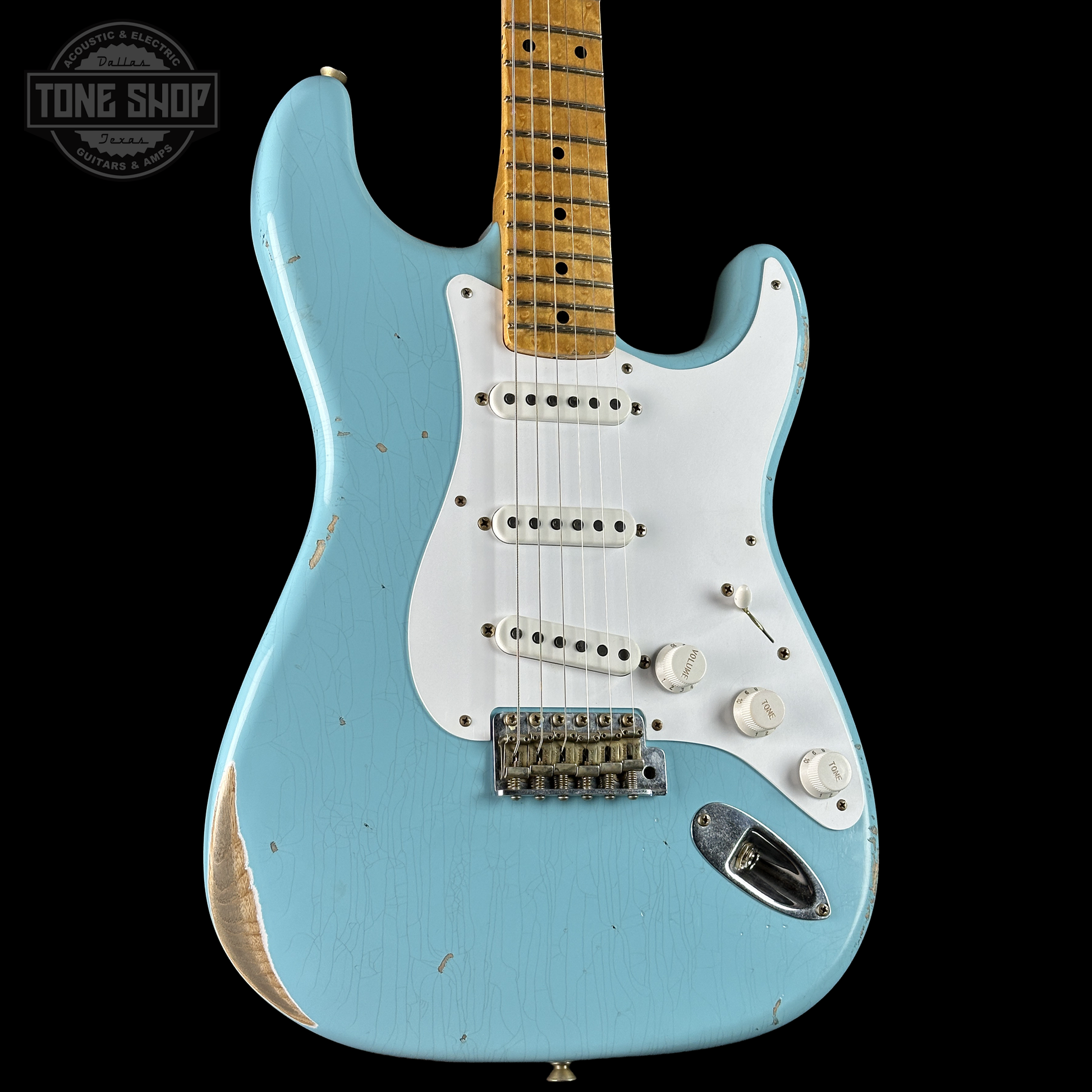 Fender Custom Shop 70th Anniversary 1954 Stratocaster Relic Daphne Blue w/case