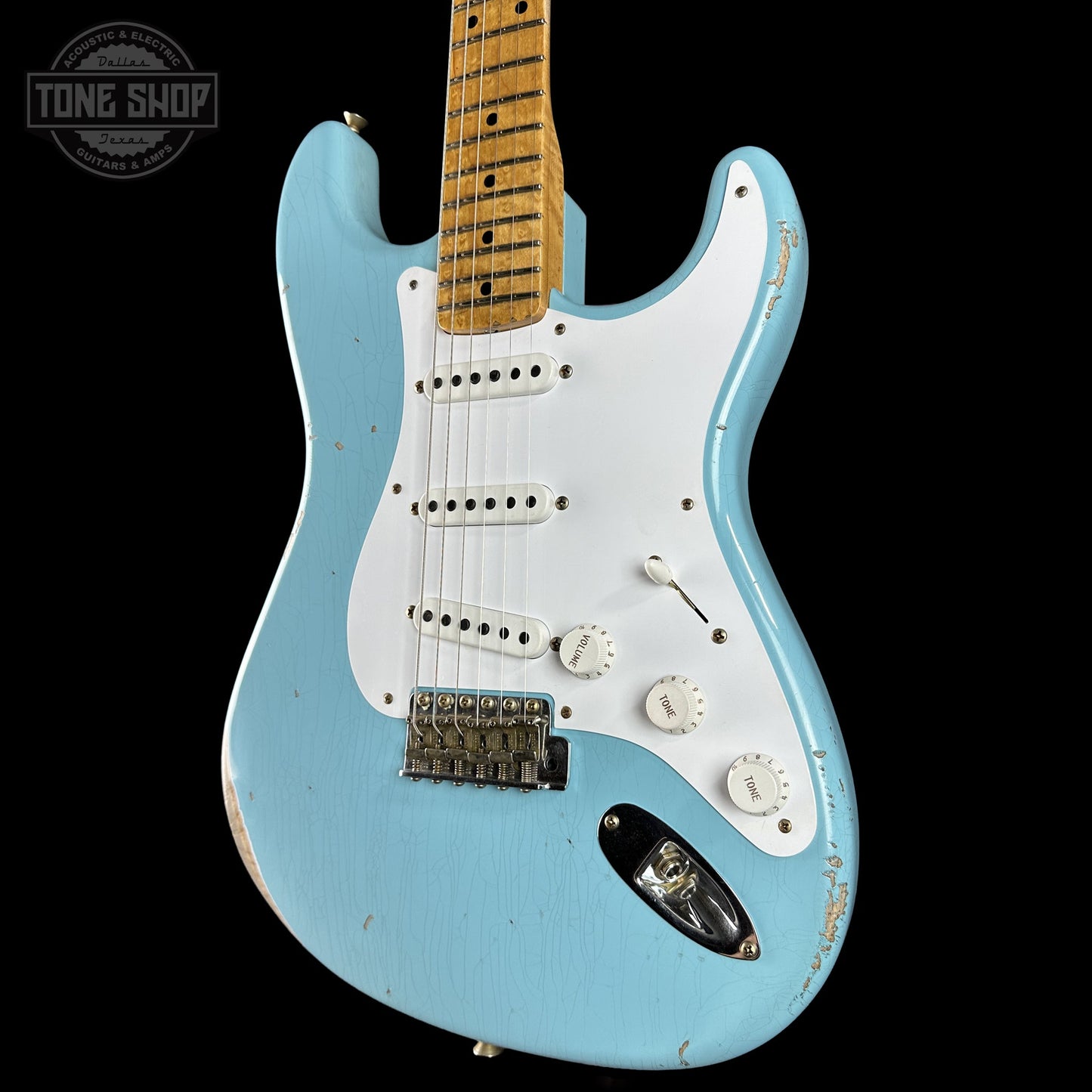 Fender Custom Shop 70th Anniversary 1954 Stratocaster Relic Daphne Blue w/case