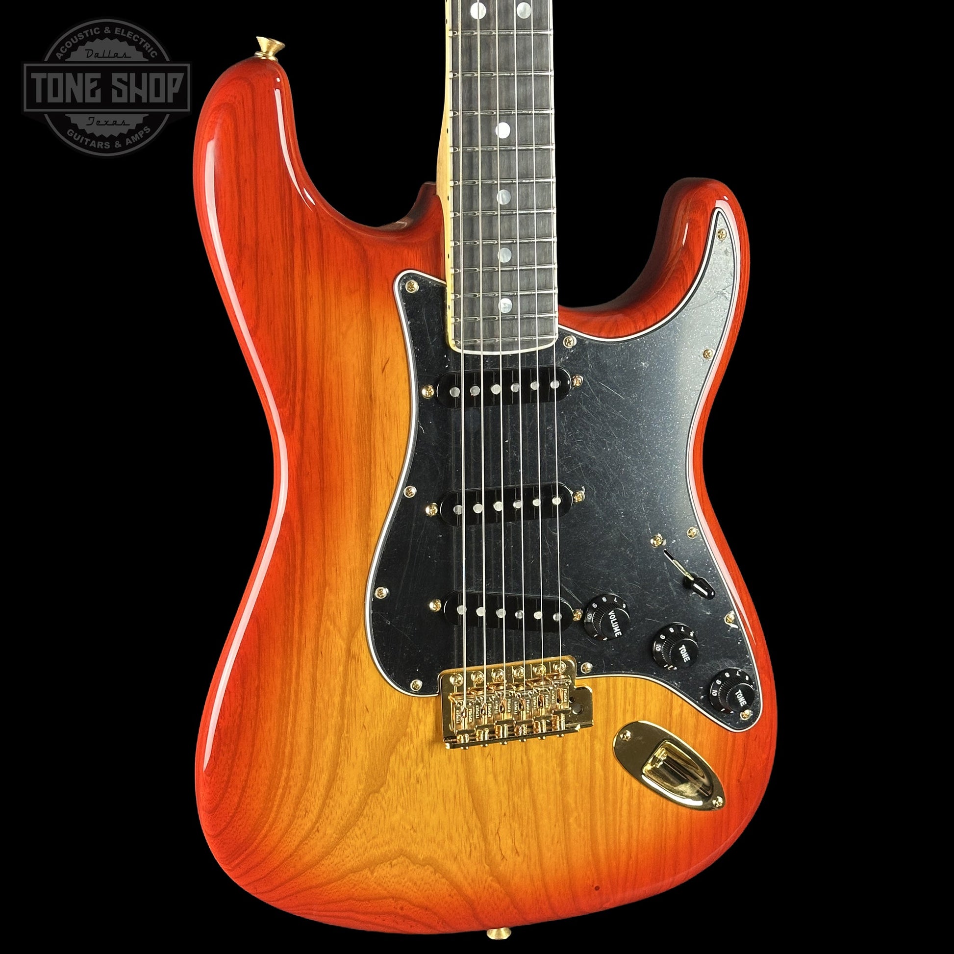 Fender Custom Shop American Custom Stratocaster NOS Ebony Fingerboard Sienna Sunburst w/case