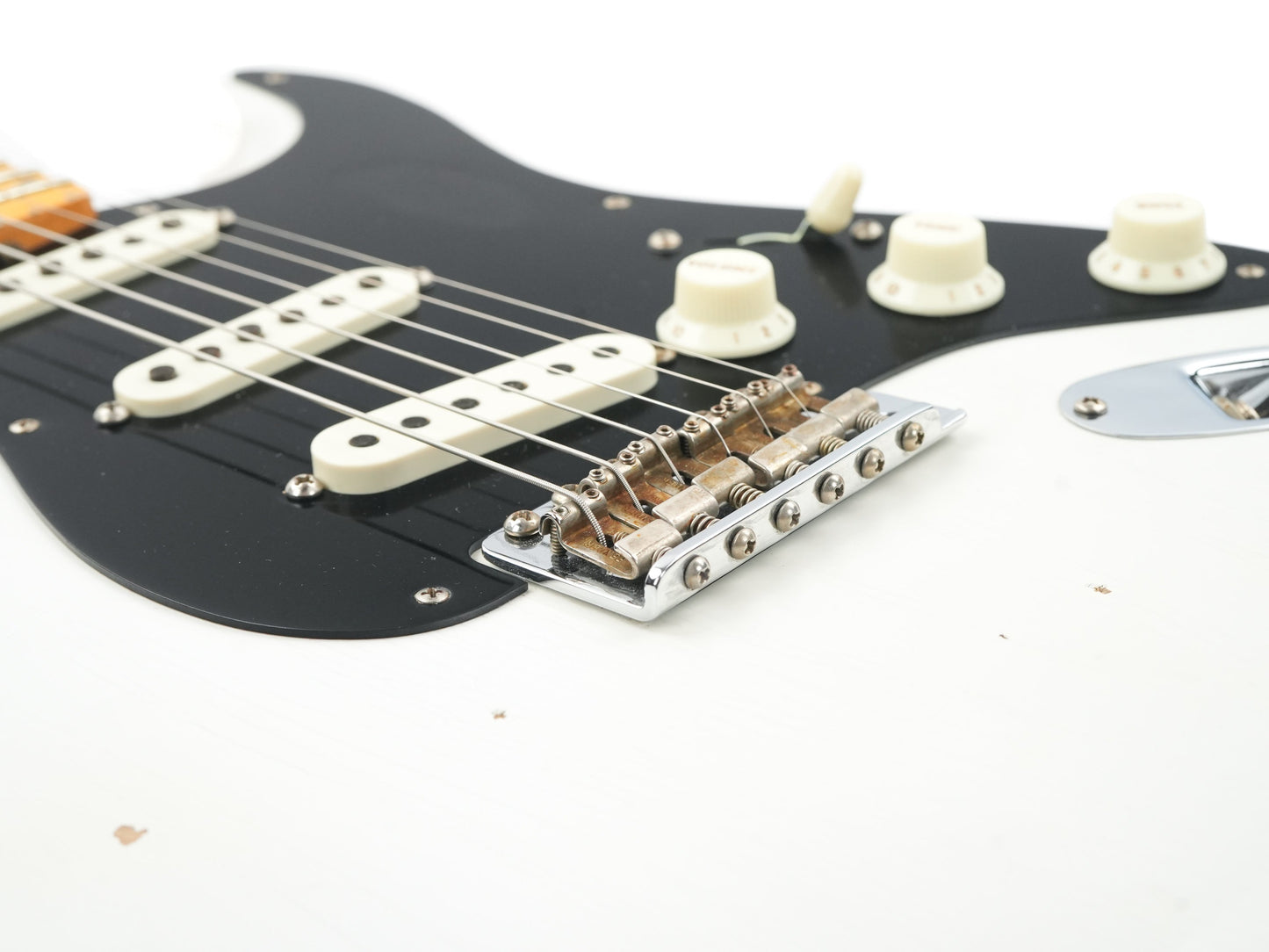 Fender Custom Shop Ancho Poblano Stratocaster Olympic White Relic 2023