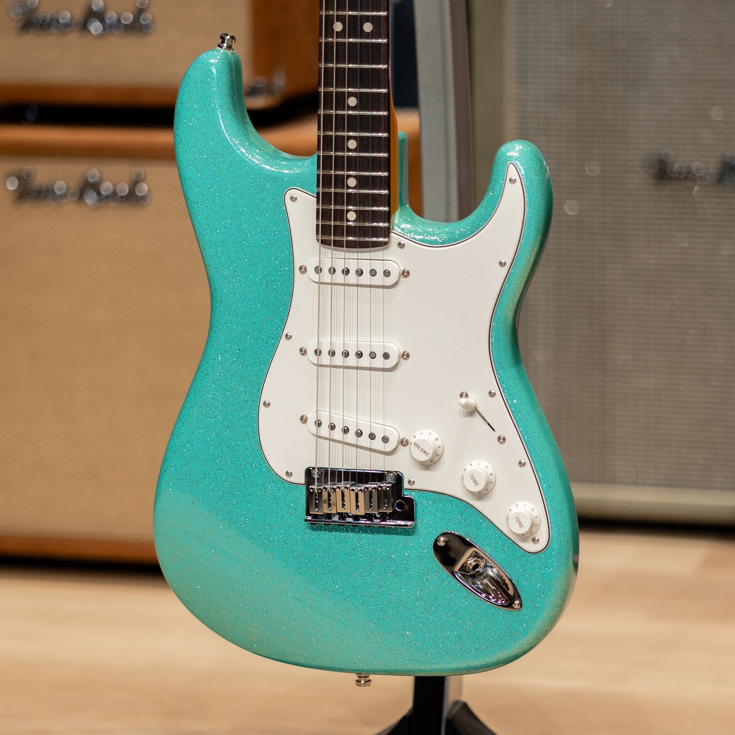 Fender Custom Shop Custom Deluxe Stratocaster NOS - Seafoam Green Sparkle