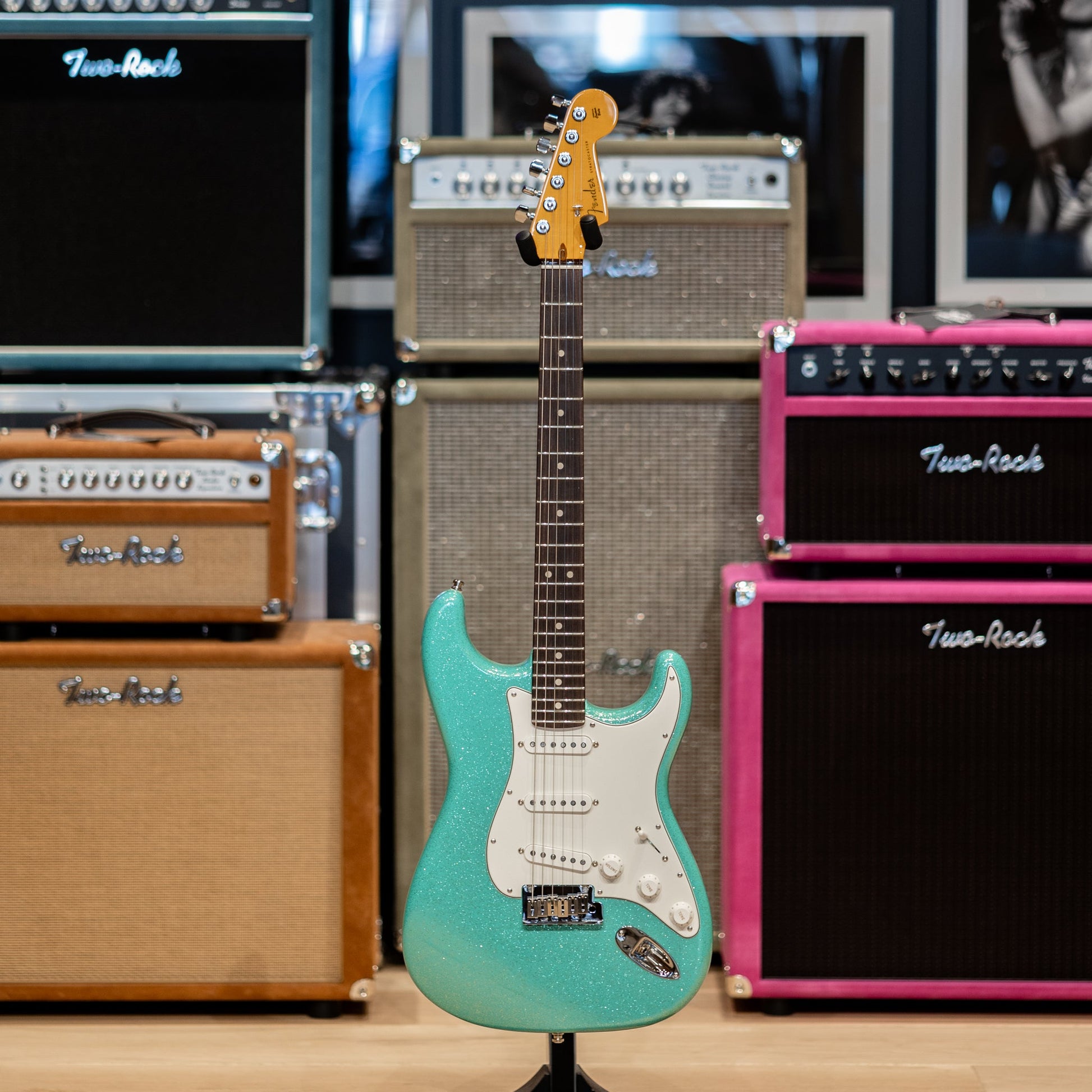 Fender Custom Shop Custom Deluxe Stratocaster NOS - Seafoam Green Sparkle