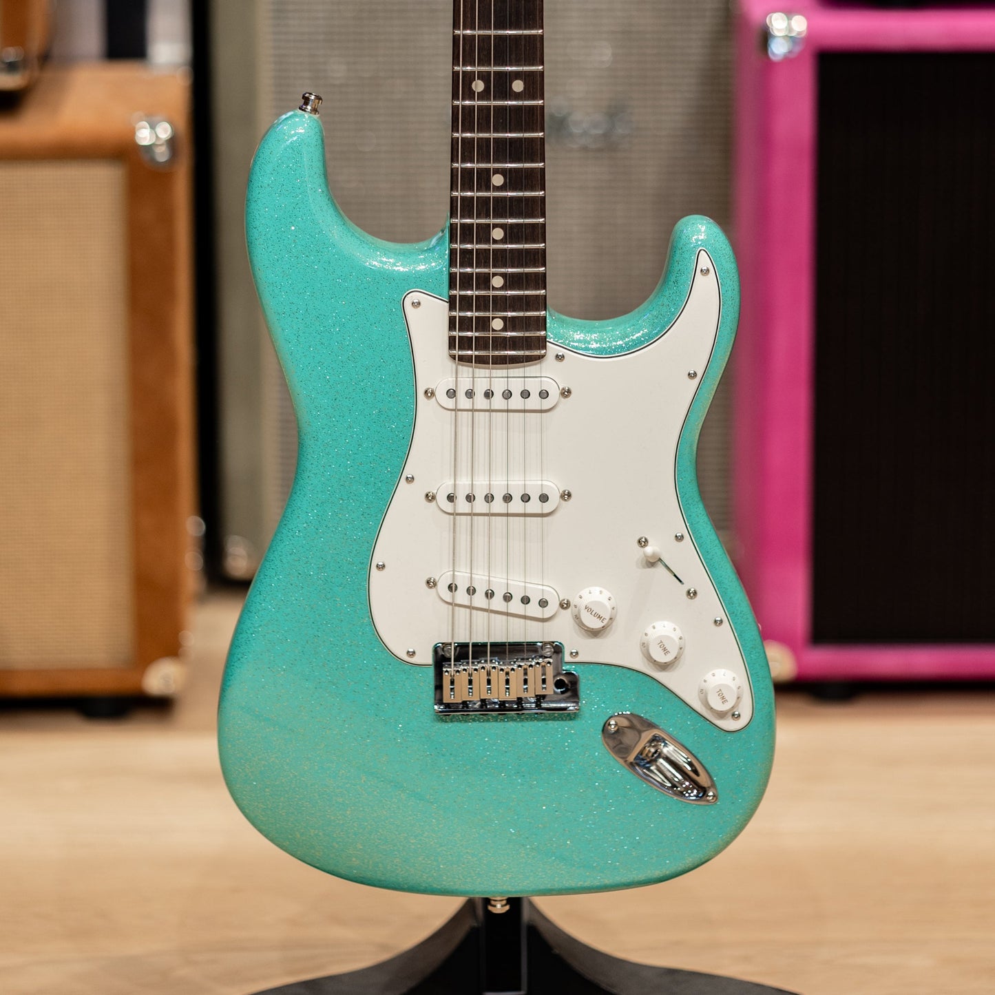 Fender Custom Shop Custom Deluxe Stratocaster NOS - Seafoam Green Sparkle