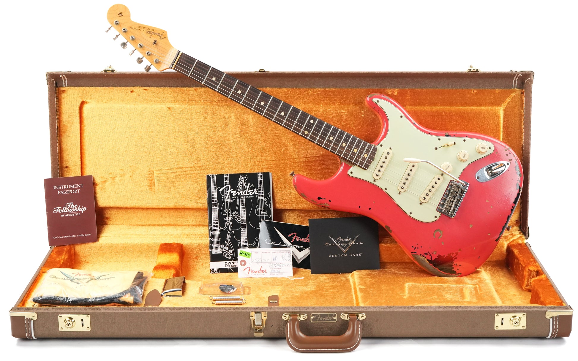 Fender Custom Shop Michael Landau Stratocaster Fiesta Red Over Sunburst Relic 2015