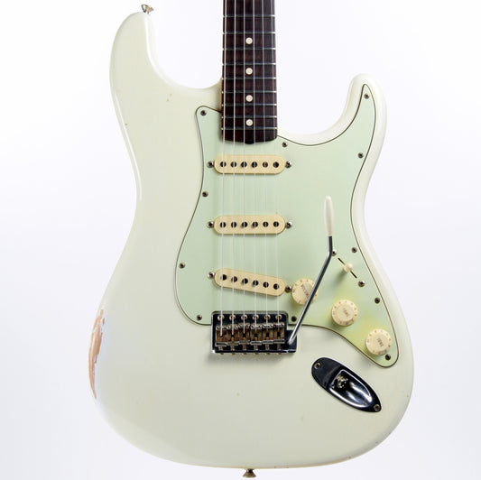 1959 Fender Custom Shop BRAZILIAN ROSEWOOD Stratocaster Relic Olympic White - John Cruz Pups, Wildwood 10!