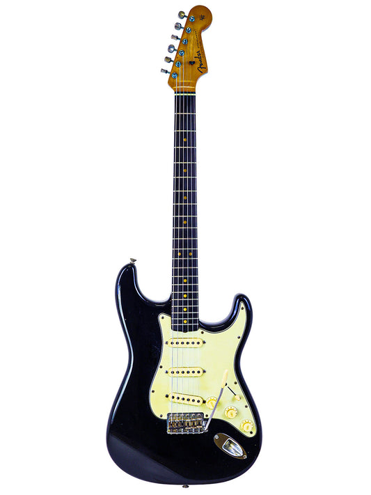 SOLD - Fender L-Series Stratocaster Black Factory Refin - USA 1963
