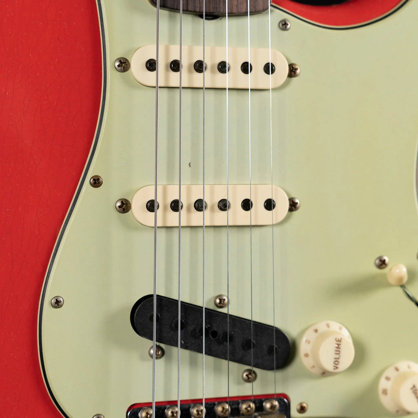 Fender Custom Shop ’62 Stratocaster Relic Electric Guitar – Fiesta Red