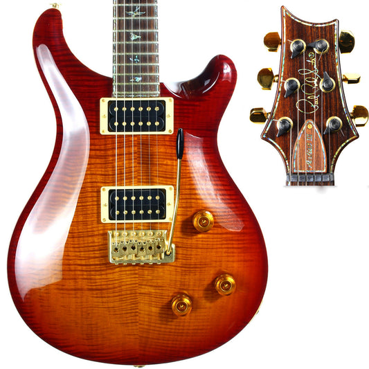 1996 PRS Artist Series III Limited Edition Dark Cherry Sunburst - RARE TREMOLO MODEL, Paua Inlays, Great Top!