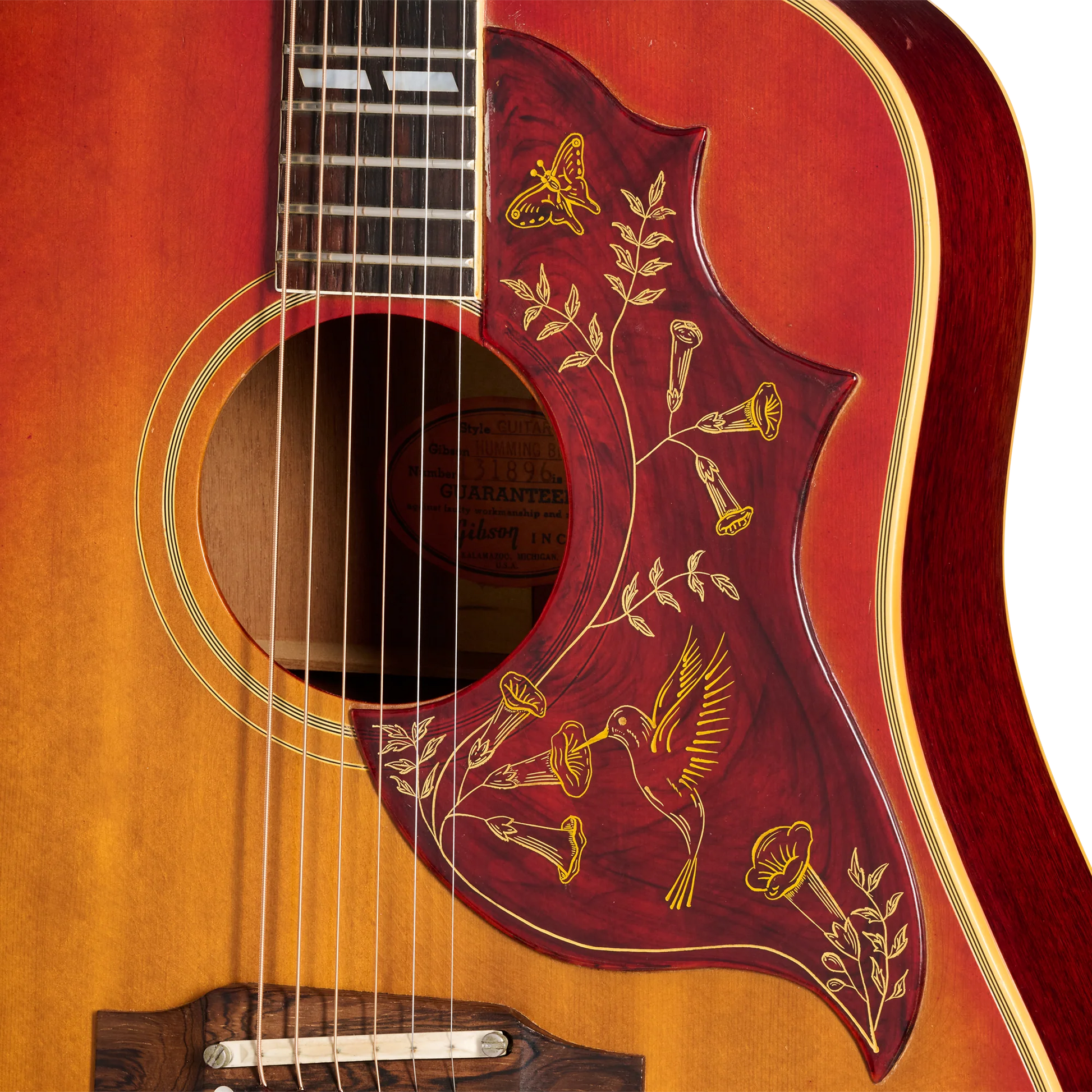 Gibson Certified Vintage 1963 Gibson Hummingbird, Cherry Sunburst
