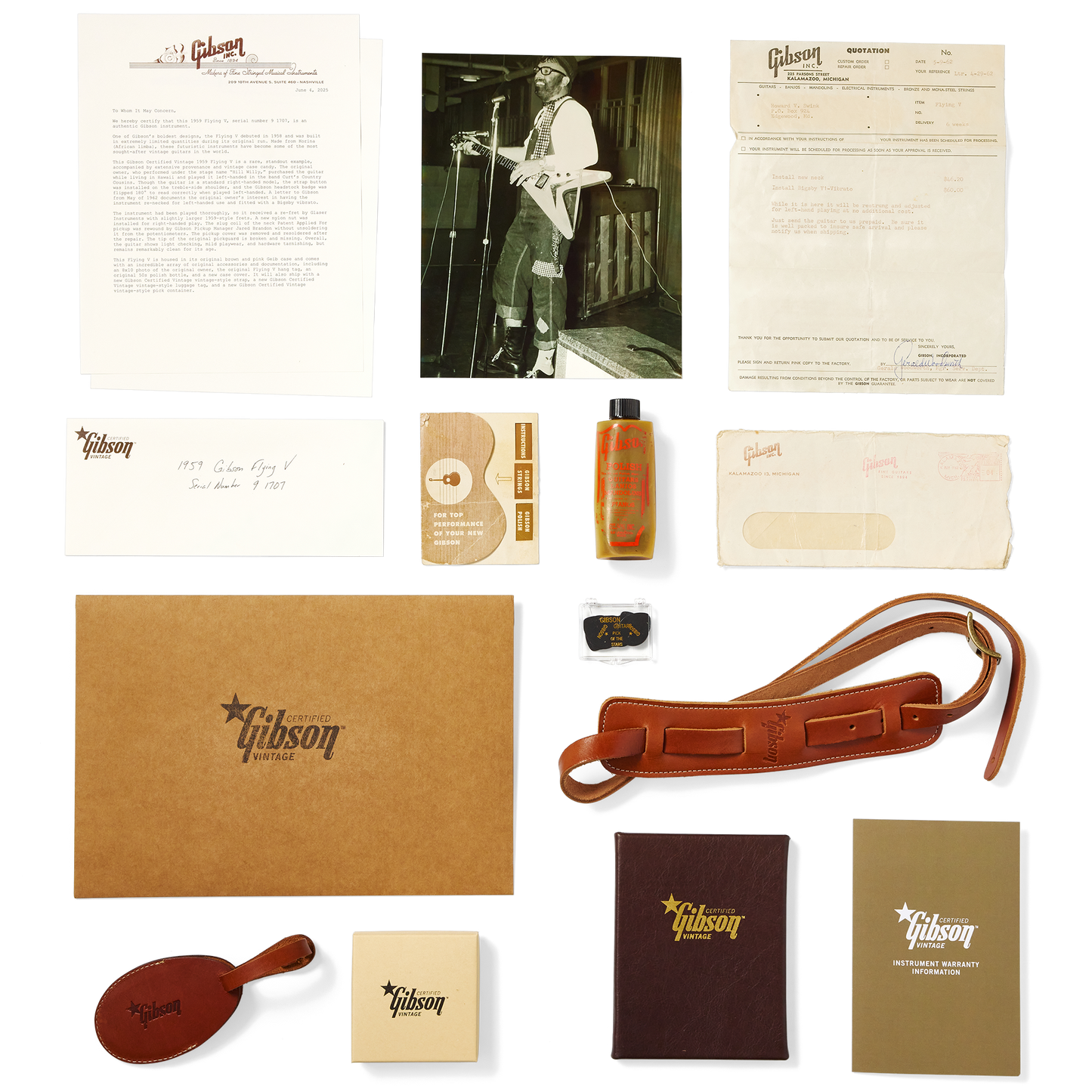 Gibson Certified Vintage 1959 Gibson Flying V, Natural