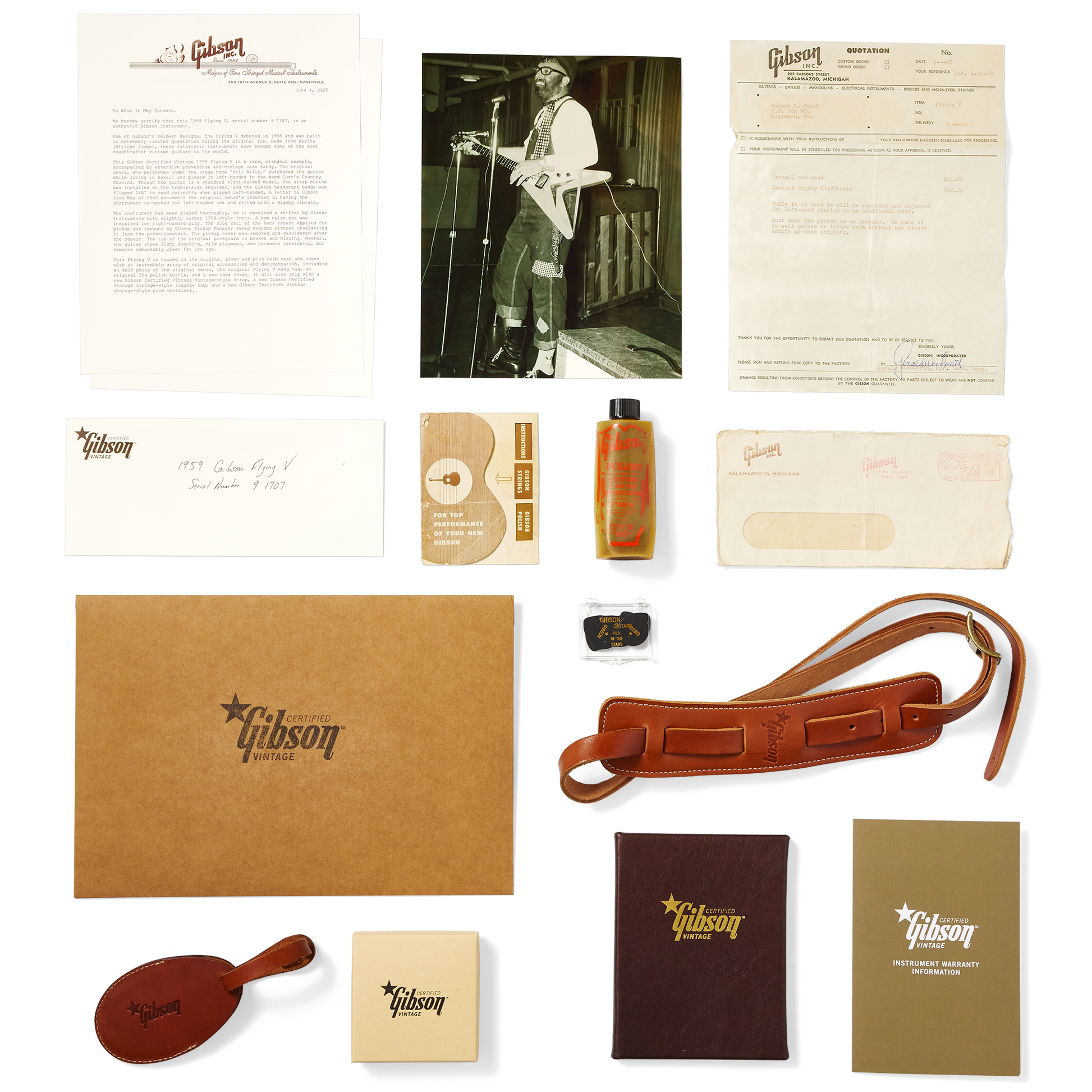 Gibson Certified Vintage 1959 Gibson Flying V, Natural