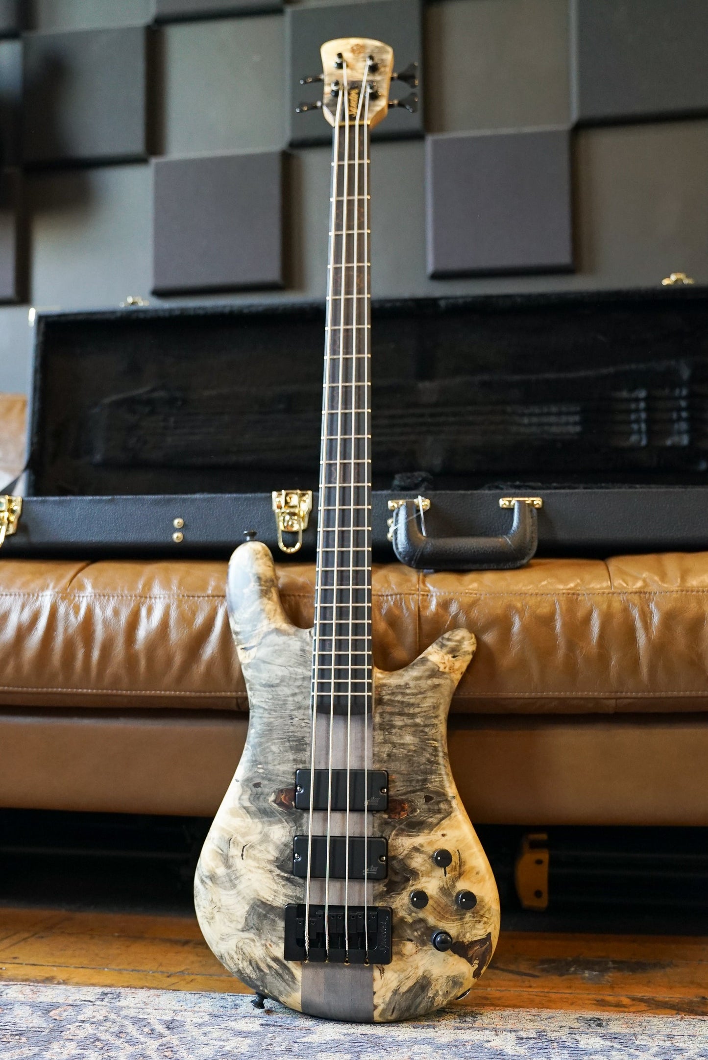 Spector USA Custom NS Bass - Buckeye Burl, 4-String w/ Aguilar Pickups
