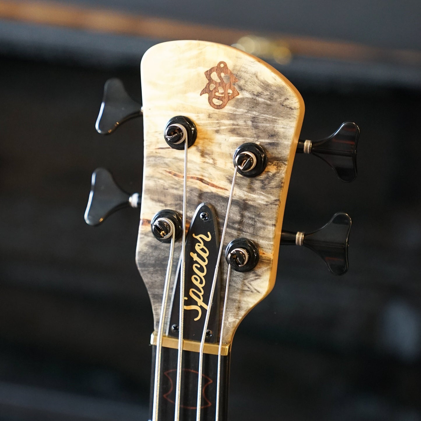 Spector USA Custom NS Bass - Buckeye Burl, 4-String w/ Aguilar Pickups