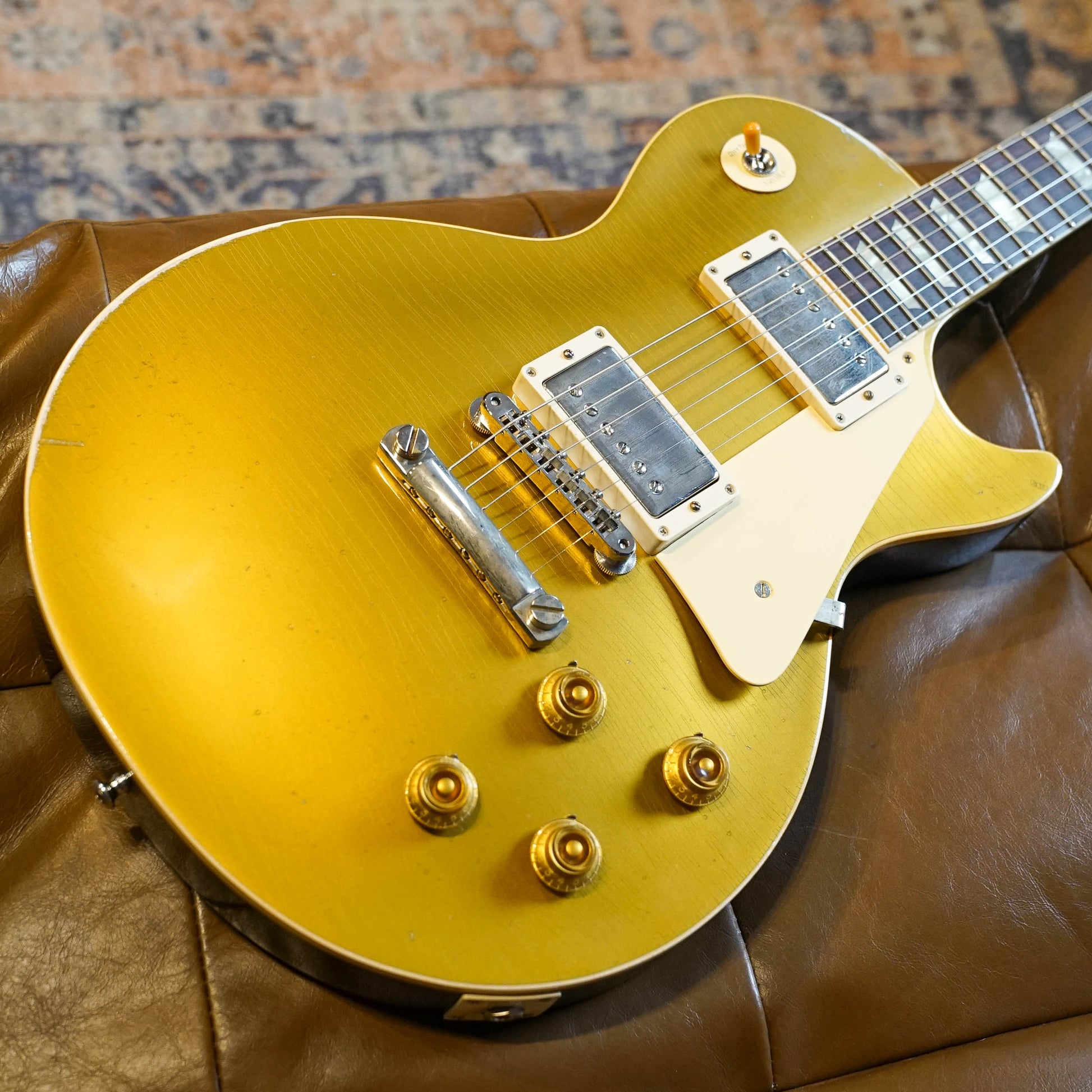 Gibson Murphy Lab '57 Les Paul Gold Top Darkback - Light Aged