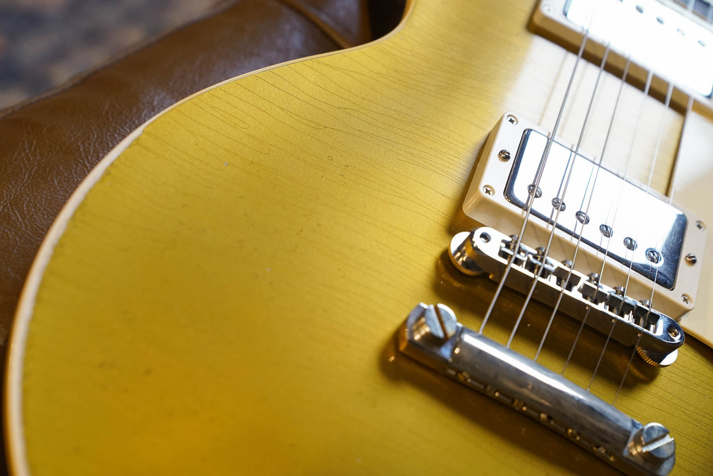 Gibson Murphy Lab '57 Les Paul Gold Top Darkback - Light Aged