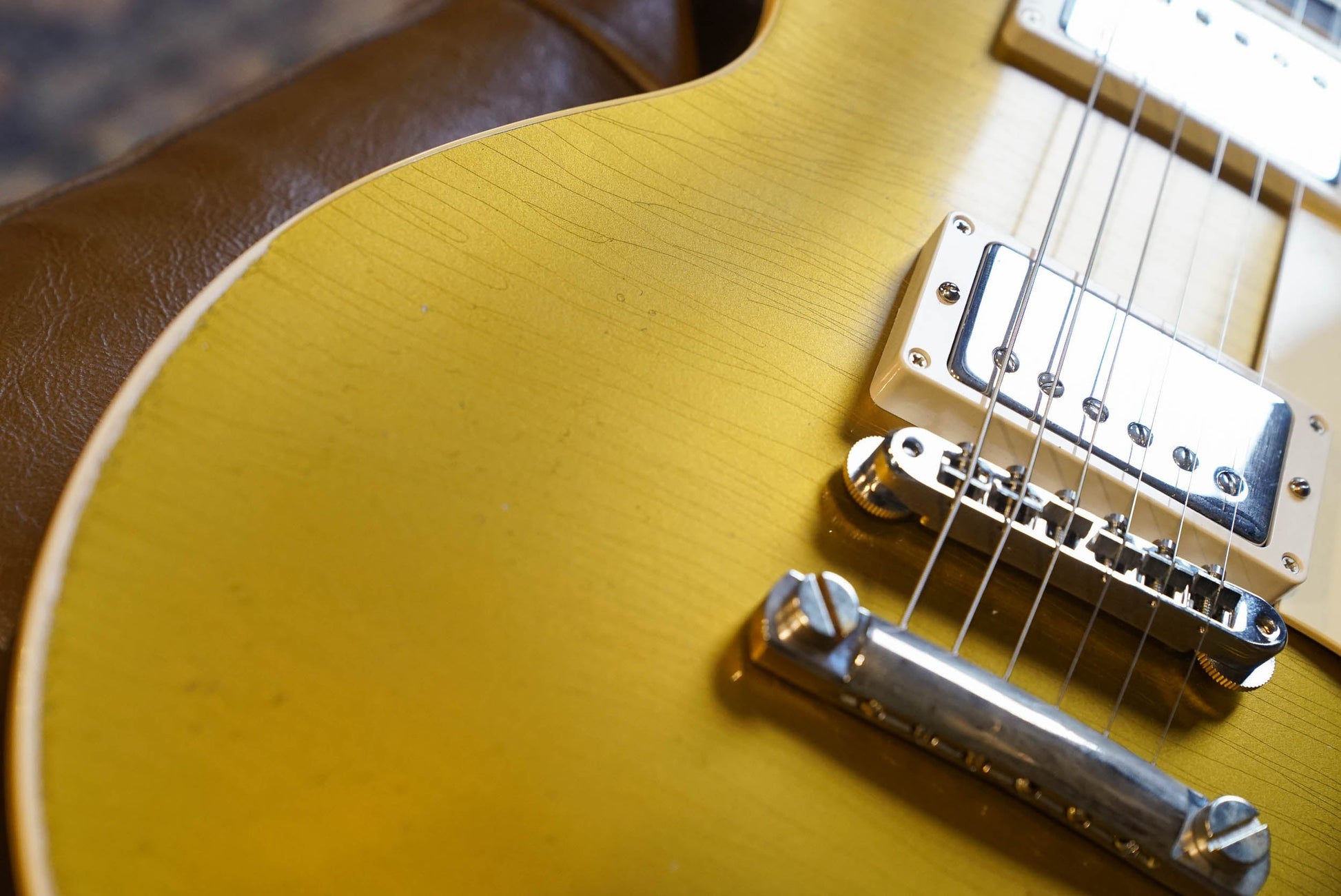 Gibson Murphy Lab '57 Les Paul Gold Top Darkback - Light Aged
