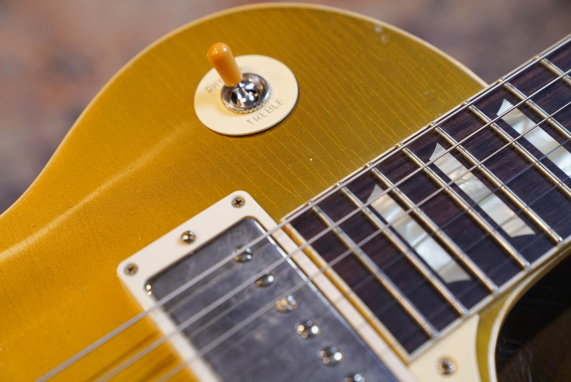 Gibson Murphy Lab '57 Les Paul Gold Top Darkback - Light Aged