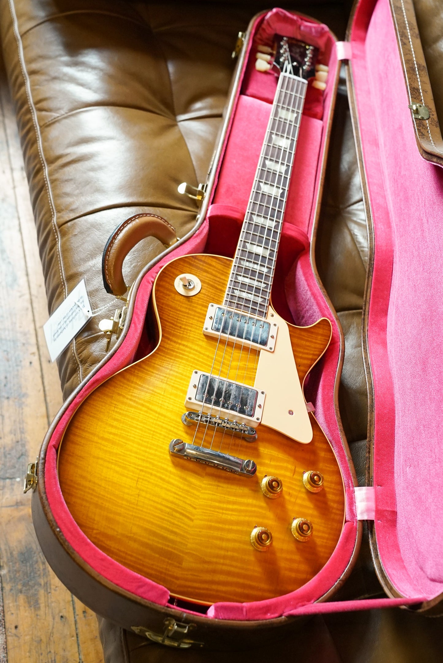 Gibson Custom Les Paul Standard '59 Reissue, Murphy Lab Ultra Light Aged, Ultra Light Back Upgrade - Golden Poppy Burst