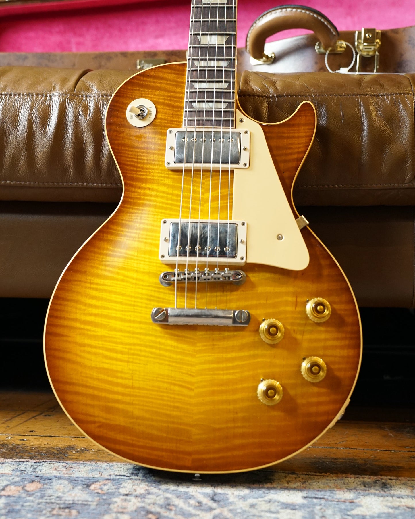 Gibson Custom Les Paul Standard '59 Reissue, Murphy Lab Ultra Light Aged, Ultra Light Back Upgrade - Golden Poppy Burst