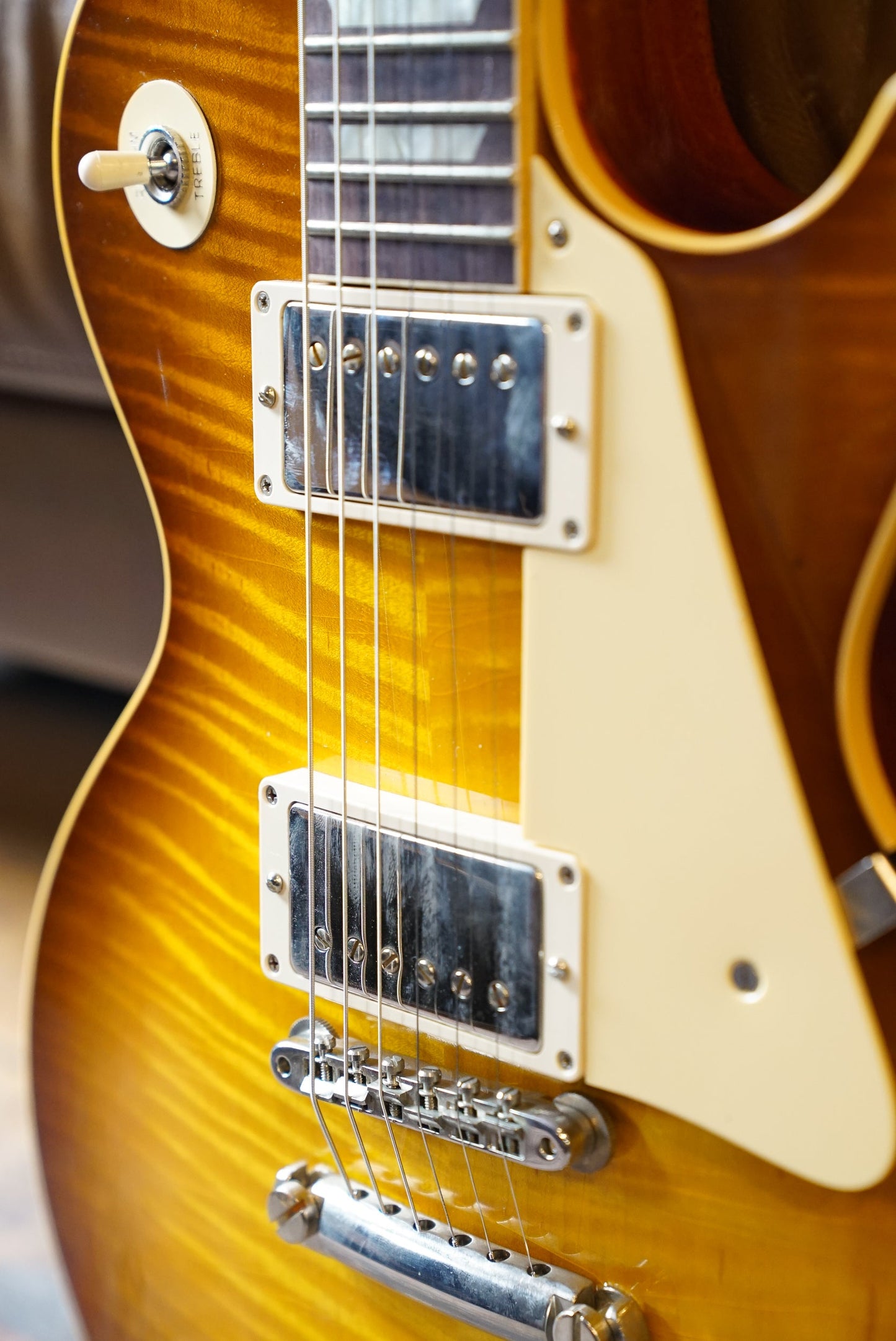 Gibson Custom Les Paul Standard '59 Reissue, Murphy Lab Ultra Light Aged, Ultra Light Back Upgrade - Golden Poppy Burst