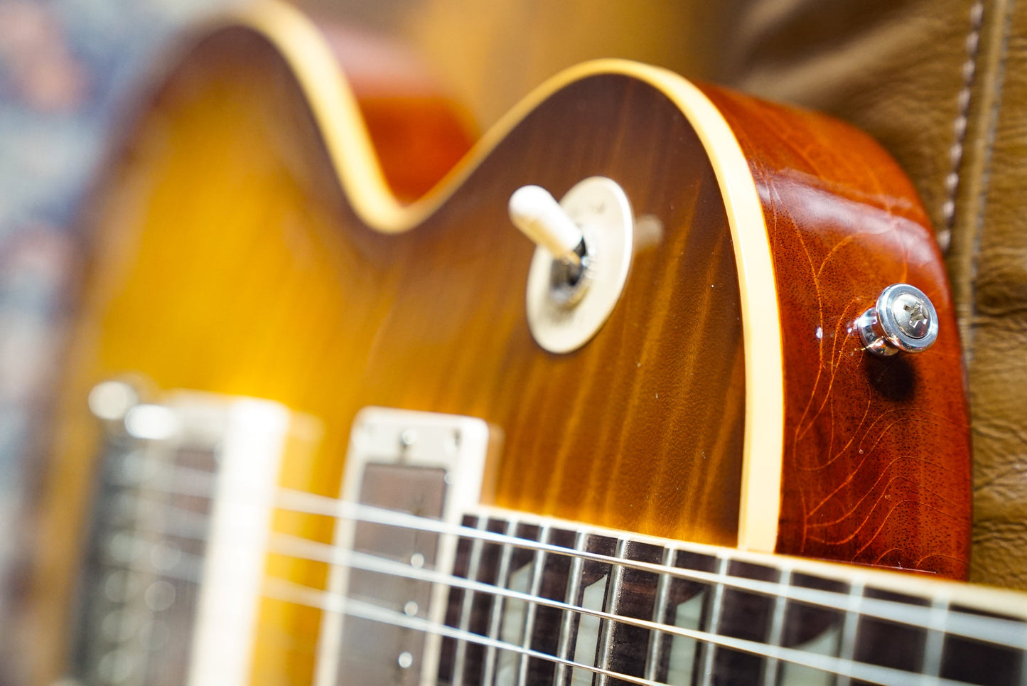 Gibson Custom Les Paul Standard '59 Reissue, Murphy Lab Ultra Light Aged, Ultra Light Back Upgrade - Golden Poppy Burst
