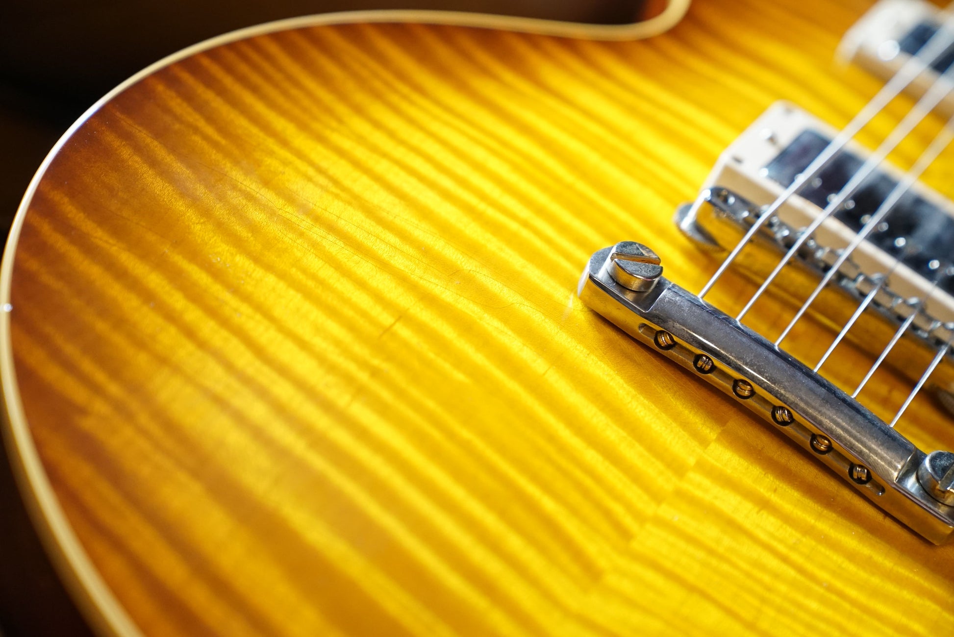 Gibson Custom Les Paul Standard '59 Reissue, Murphy Lab Ultra Light Aged, Ultra Light Back Upgrade - Golden Poppy Burst