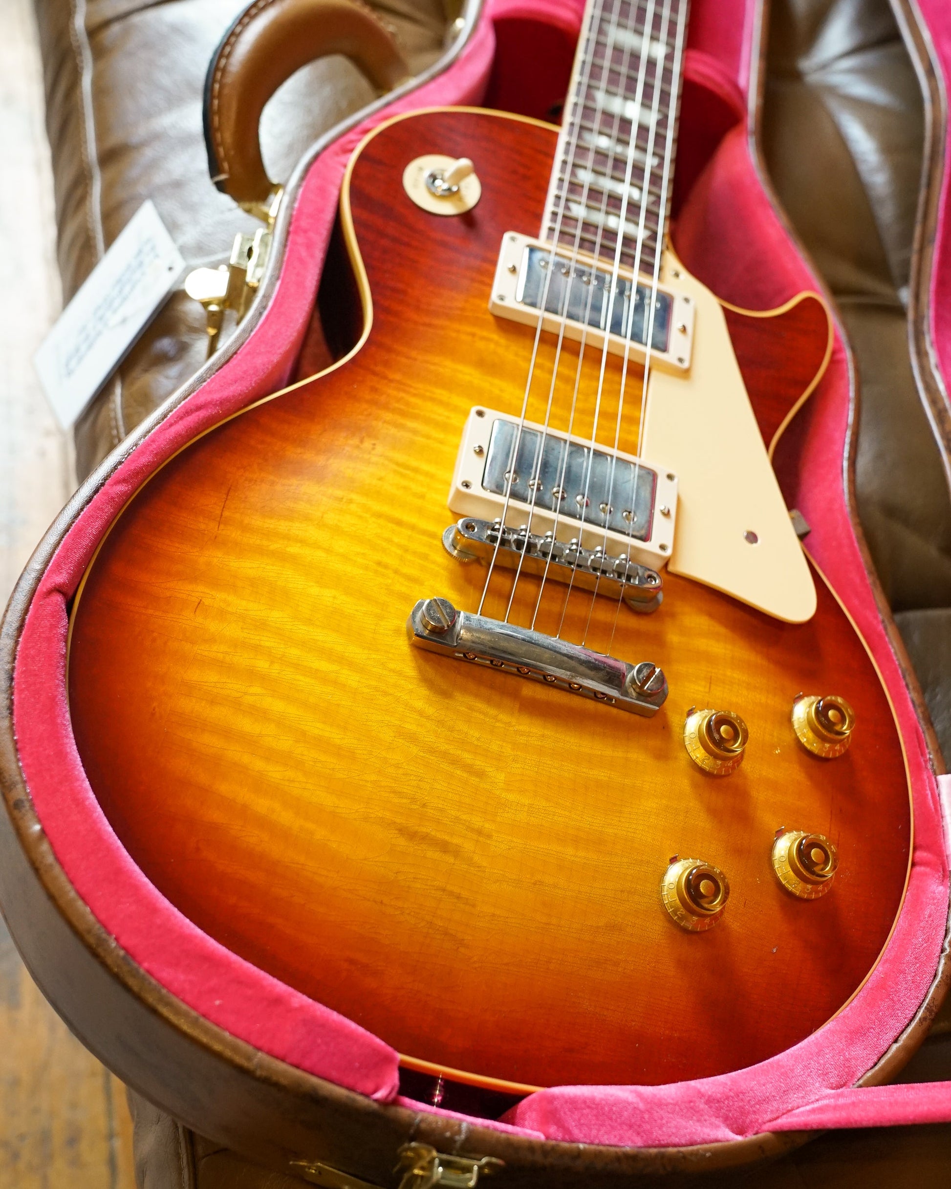 Gibson Custom Les Paul Standard '59 Reissue, Murphy Lab Ultra Light Aged, Ultra Light Back Upgrade - Cherry Tea