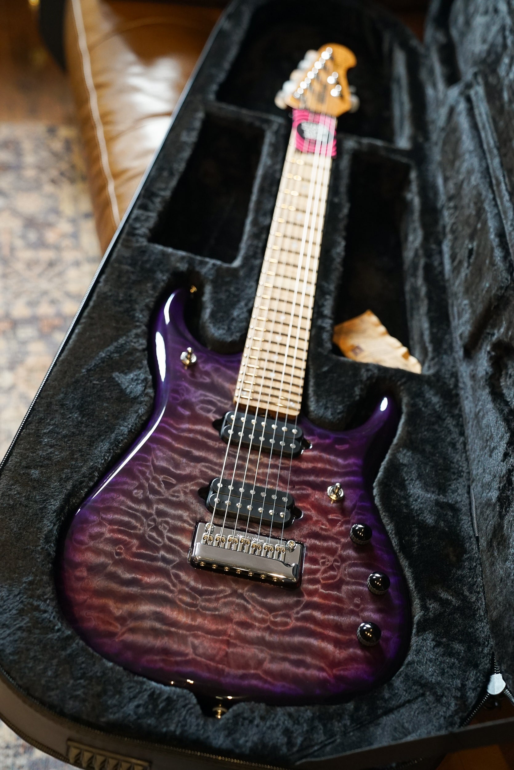 Music Man John Petrucci JP15 7-String - Purple Nebula Quilt Top