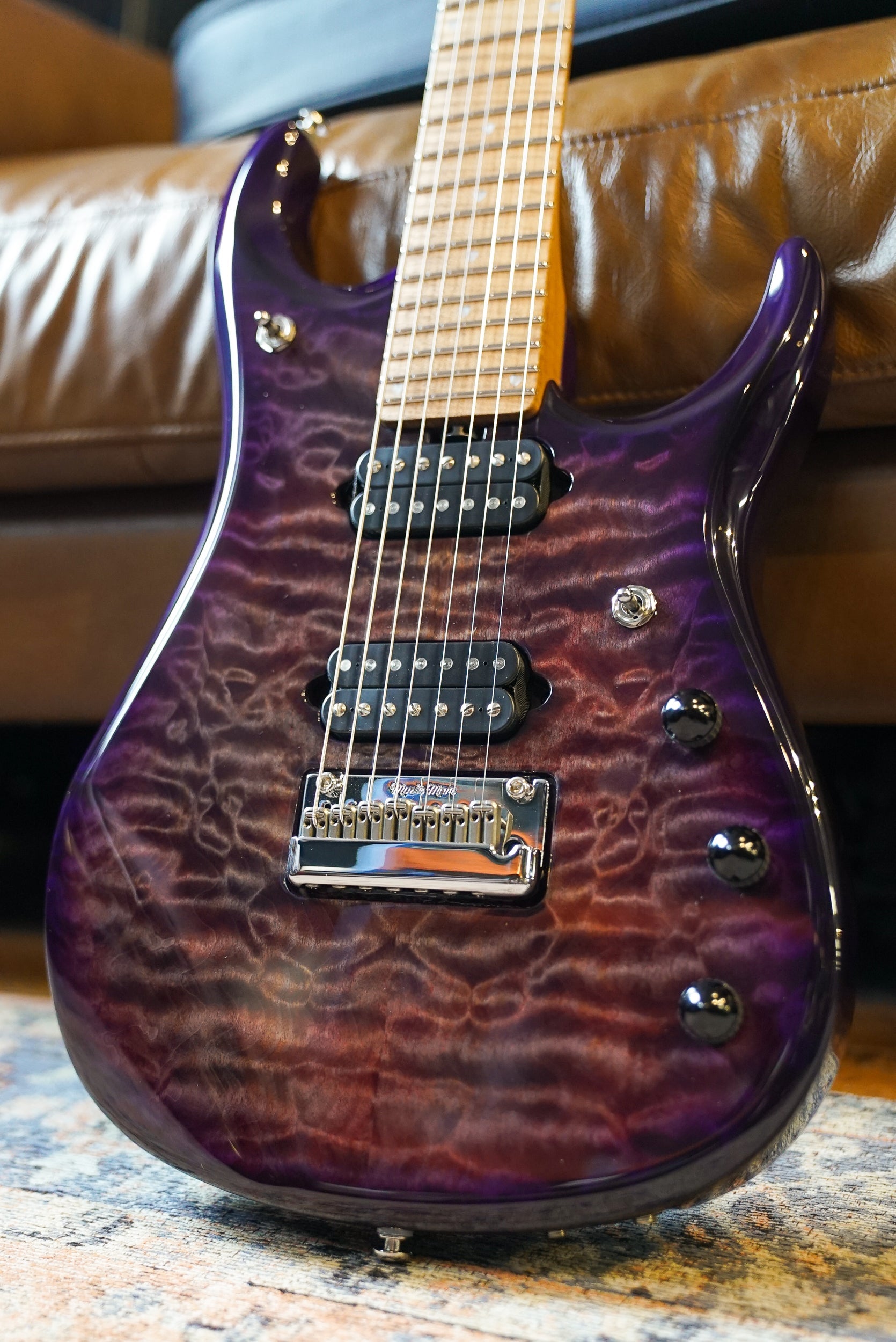 Music Man John Petrucci JP15 7-String - Purple Nebula Quilt Top