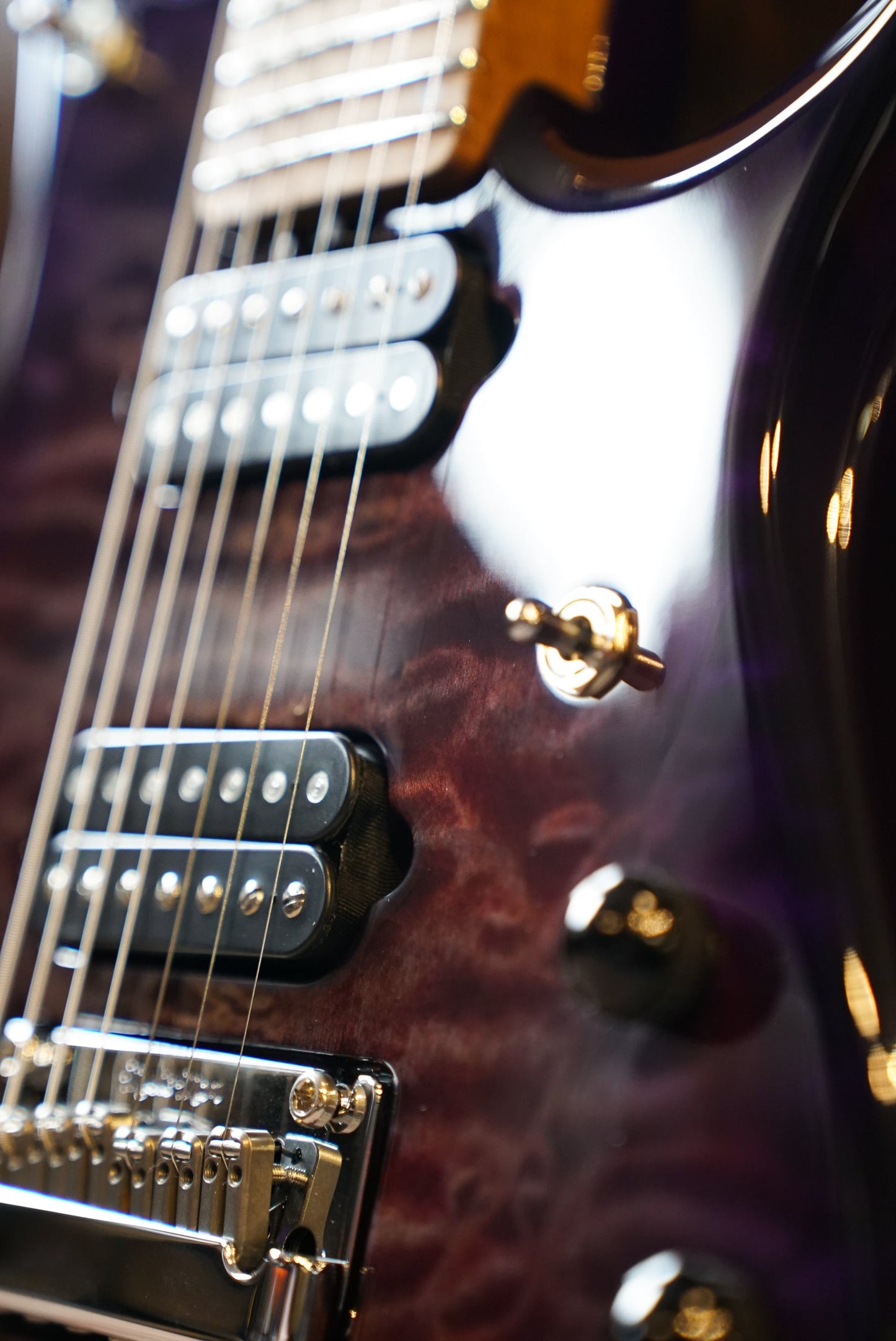 Music Man John Petrucci JP15 7-String - Purple Nebula Quilt Top