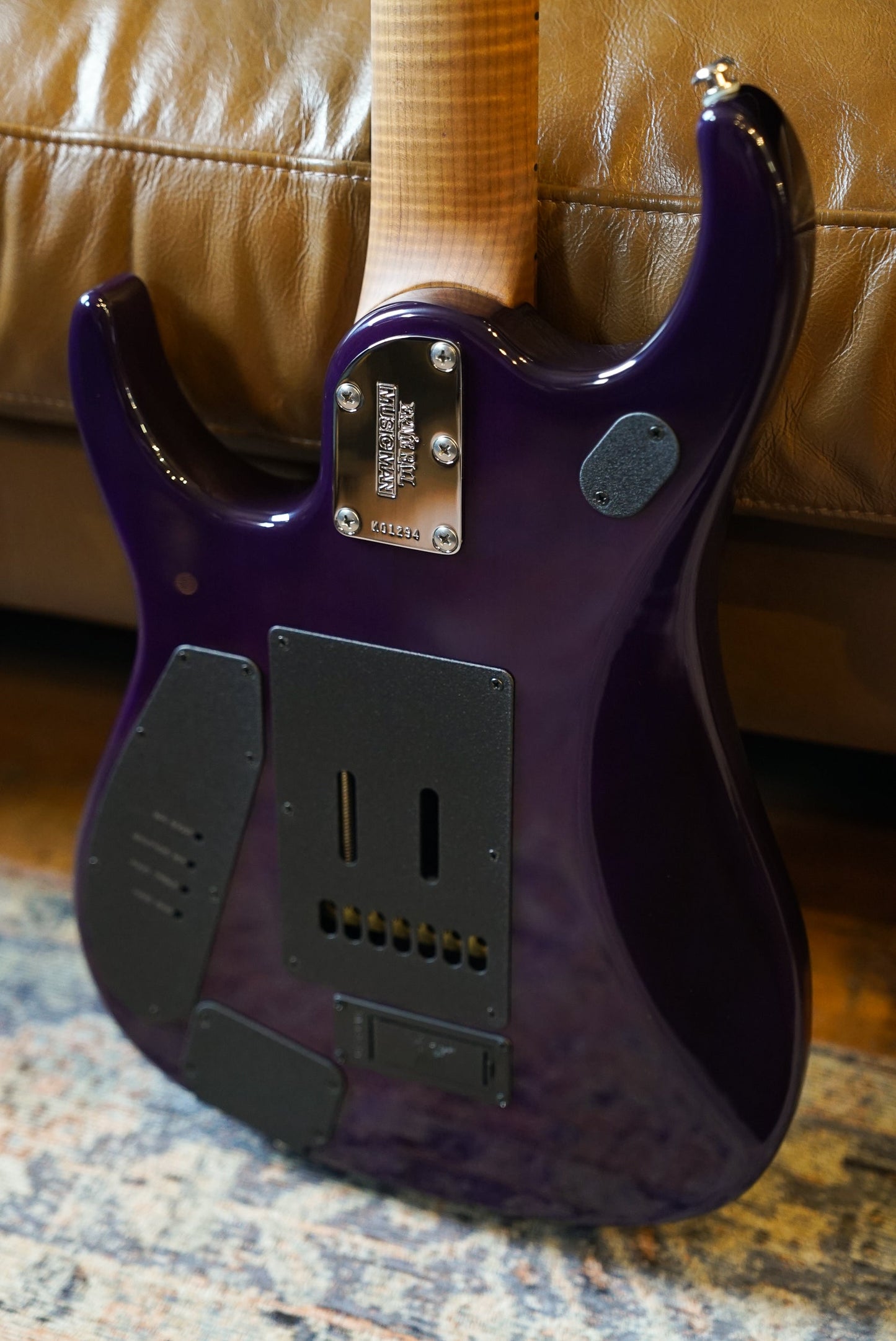 Music Man John Petrucci JP15 7-String - Purple Nebula Quilt Top