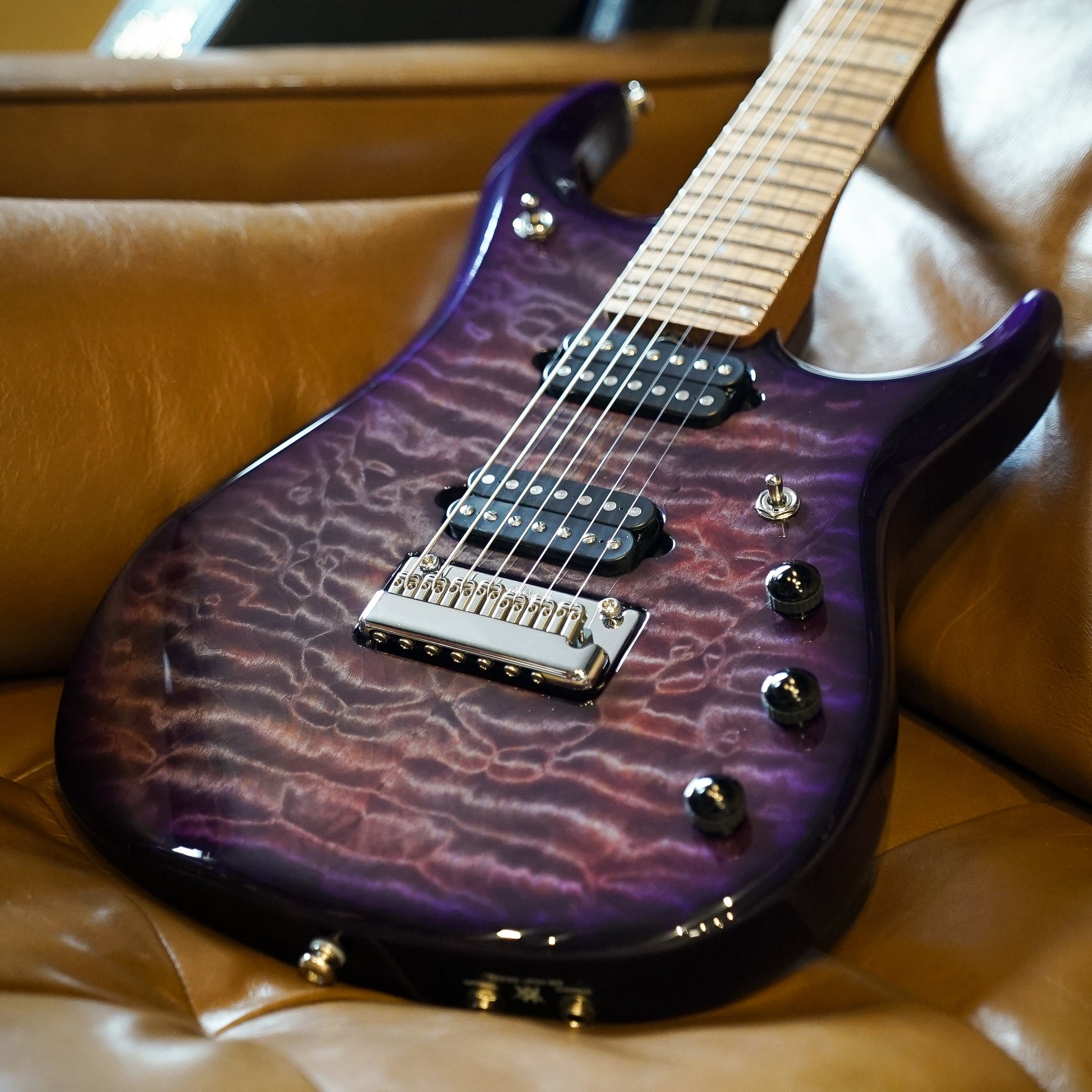 Music Man John Petrucci JP15 7-String - Purple Nebula Quilt Top