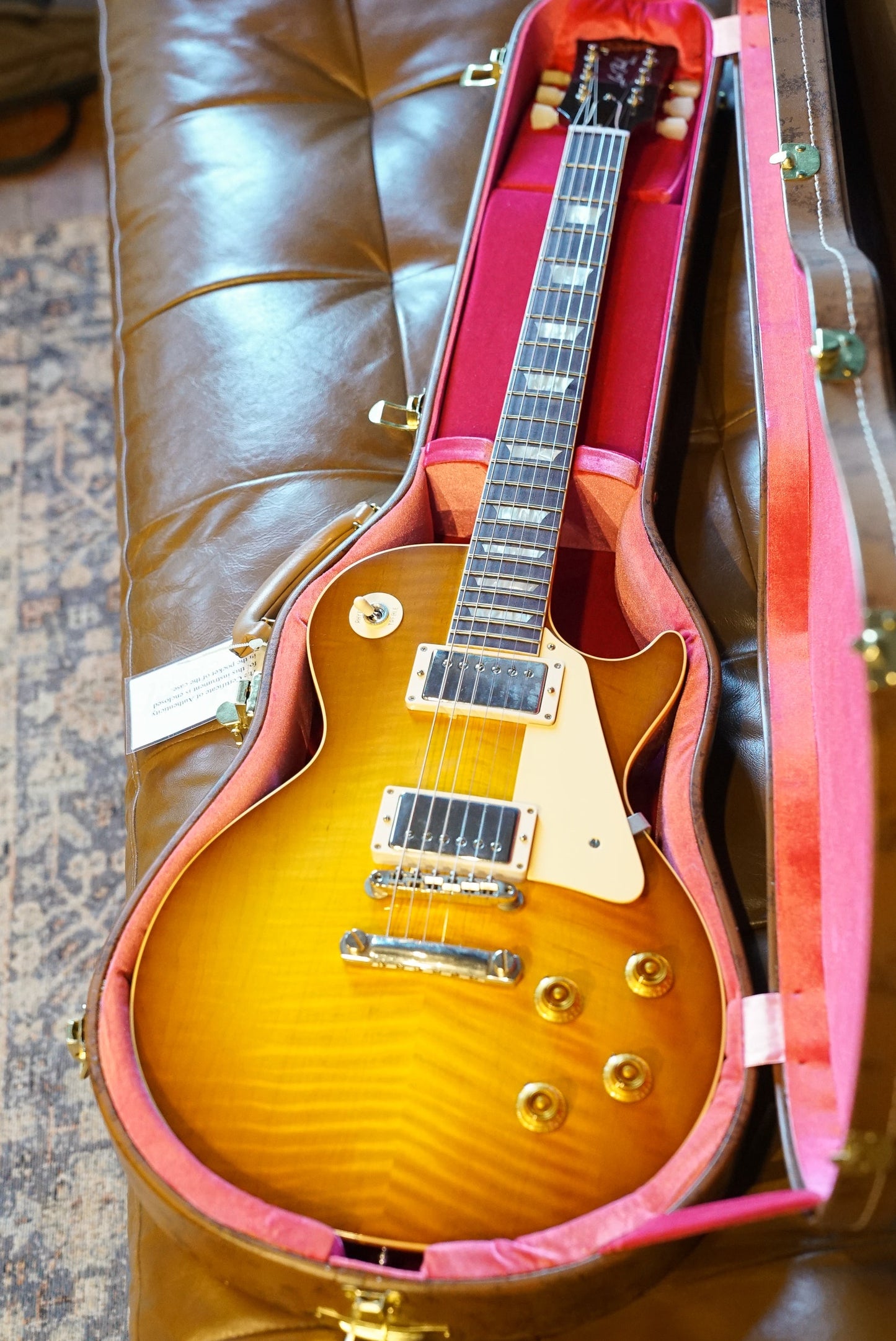 Gibson Custom Shop '59 Les Paul Standard Reissue, Ultra Light Back Upgrade - VOS Golden Poppy Burst
