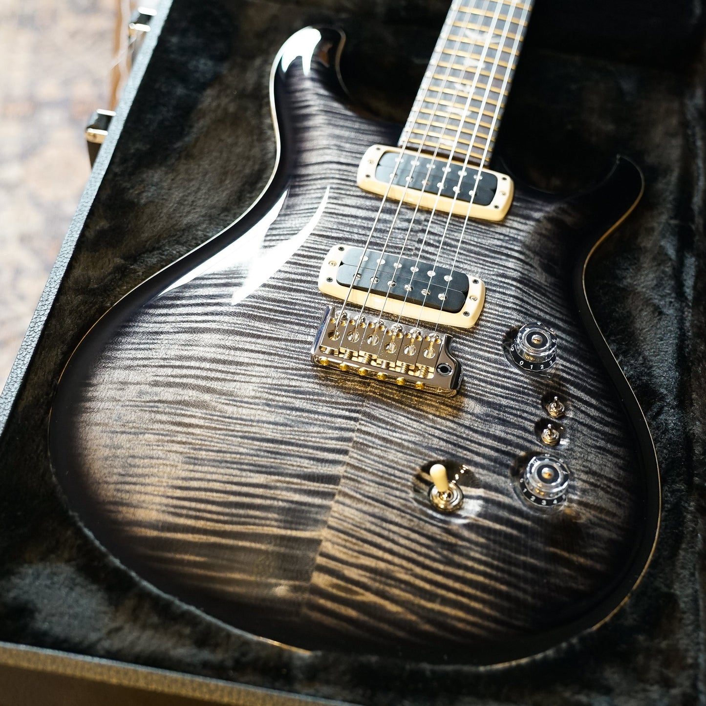 PRS Custom 24-08, Pattern Thin - Charcoal Burst